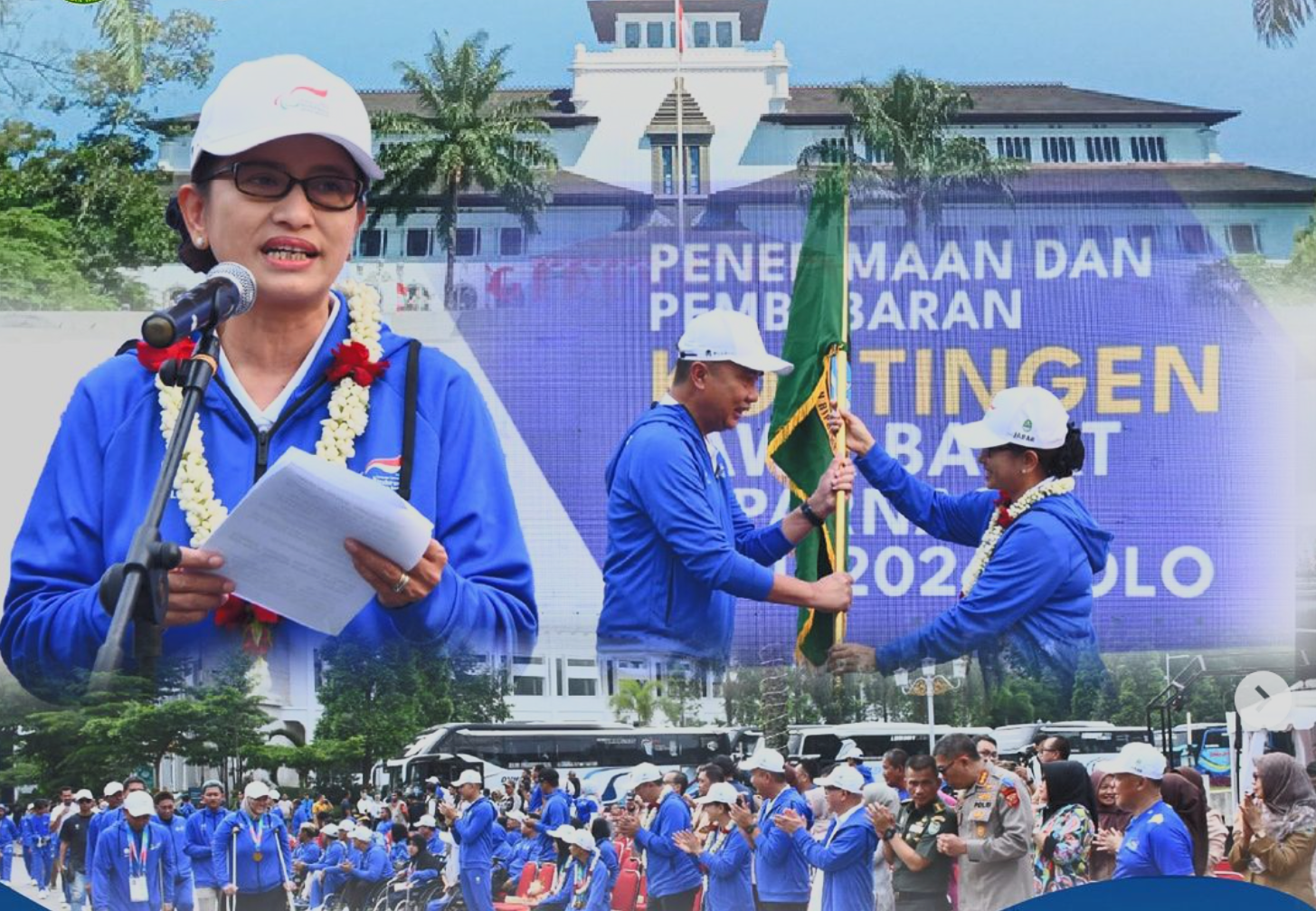 Kajati Jabar menghadiri kegiatan Penyambutan Atlet Kontingen NPCI Jawa Barat pada Papernas XVII Tahun 2024