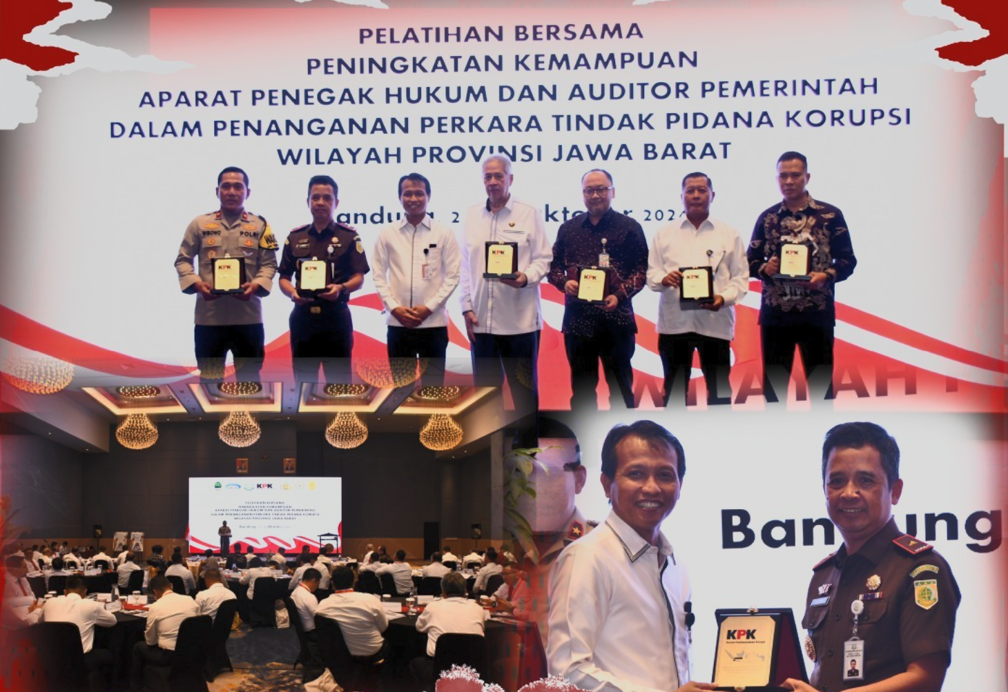 Wakajati Jabar menghadiri Pelatihan Peningkatan Kemampuan Aparat Penegak Hukum dan Auditor Pemerintah dalam Penanganan Perkara Tindak Pidana Korupsi di wilayah Jawa Barat