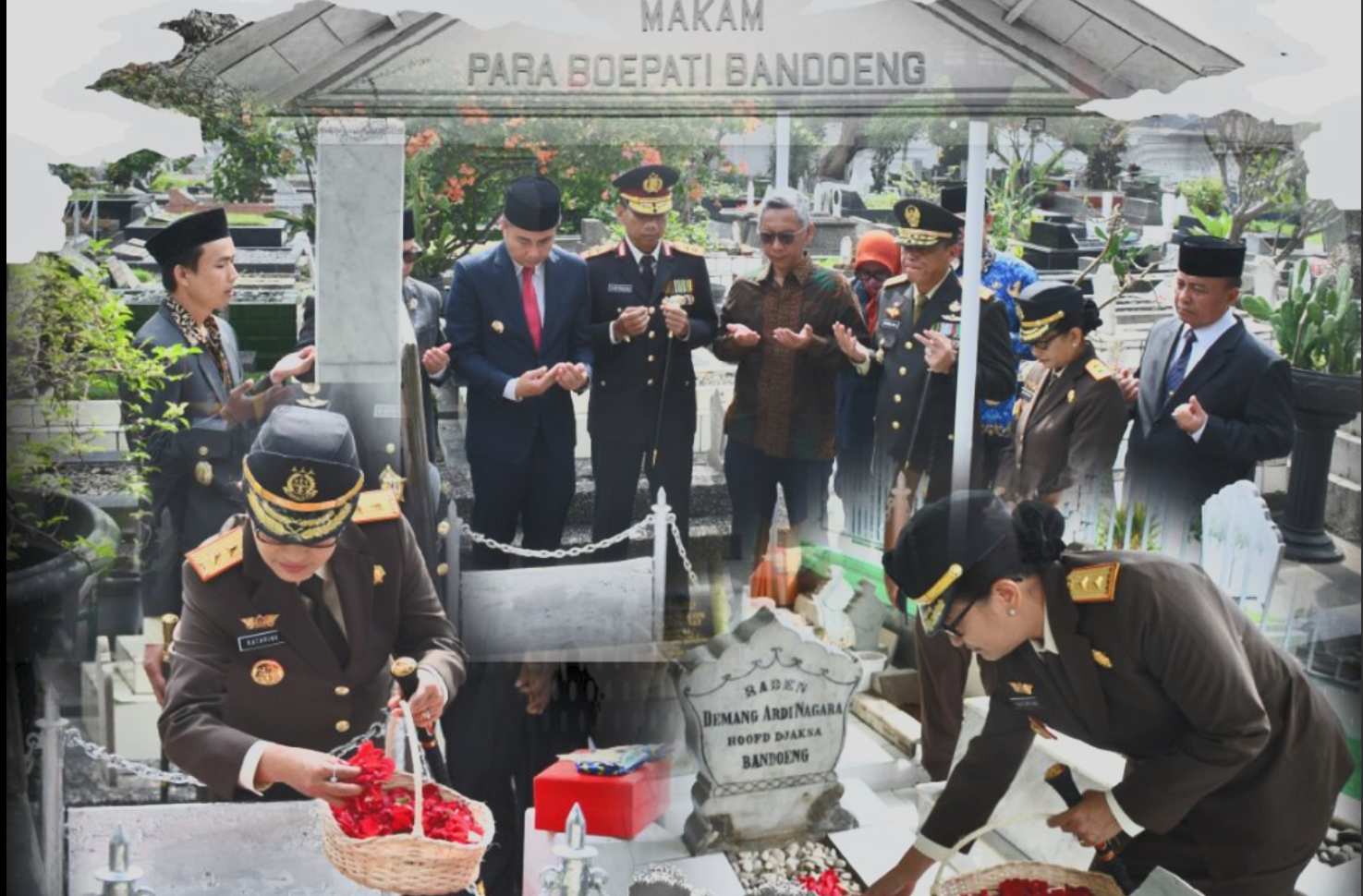Forkopimda Provinsi Jabar Ziarah ke Makam Pahlawan Nasional RD. Dewi Sartika.