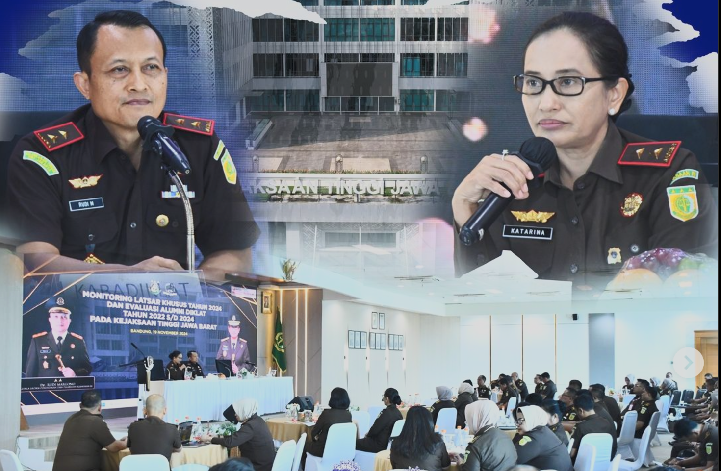 Monitoring Latihan Dasar Khusus Tahun 2024 Dan Evaluasi Alumni Pendidikan Dan Pelatihan Tahun 2022 SD 2024 pada Kejati Jabar