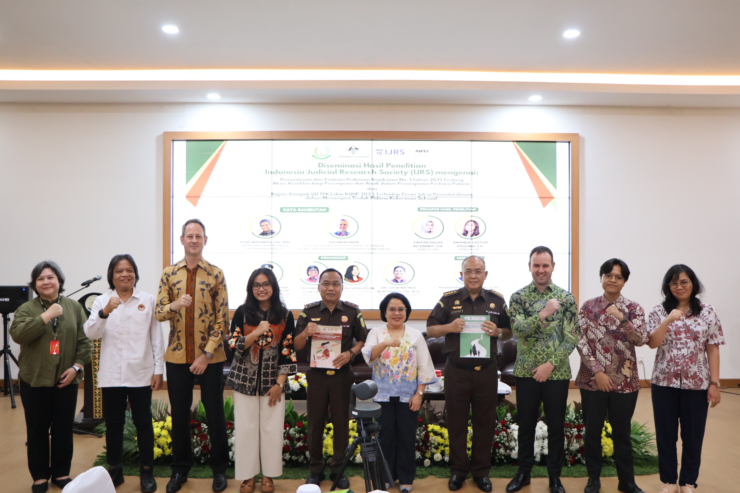 Kejaksaan Agung dan IJRS Luncurkan Hasil Penelitian  Mendukung Peradilan yang Berkeadilan Gender