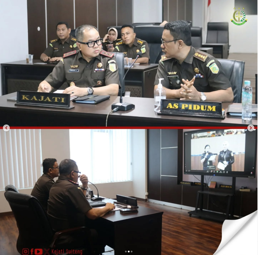 KAJATI SULTENG BAMBANG HARIYANTO DIDAMPINGI ASPIDUM MENGIKUTI  KEGIATAN DESEMINASI HASIL PENELITIAN