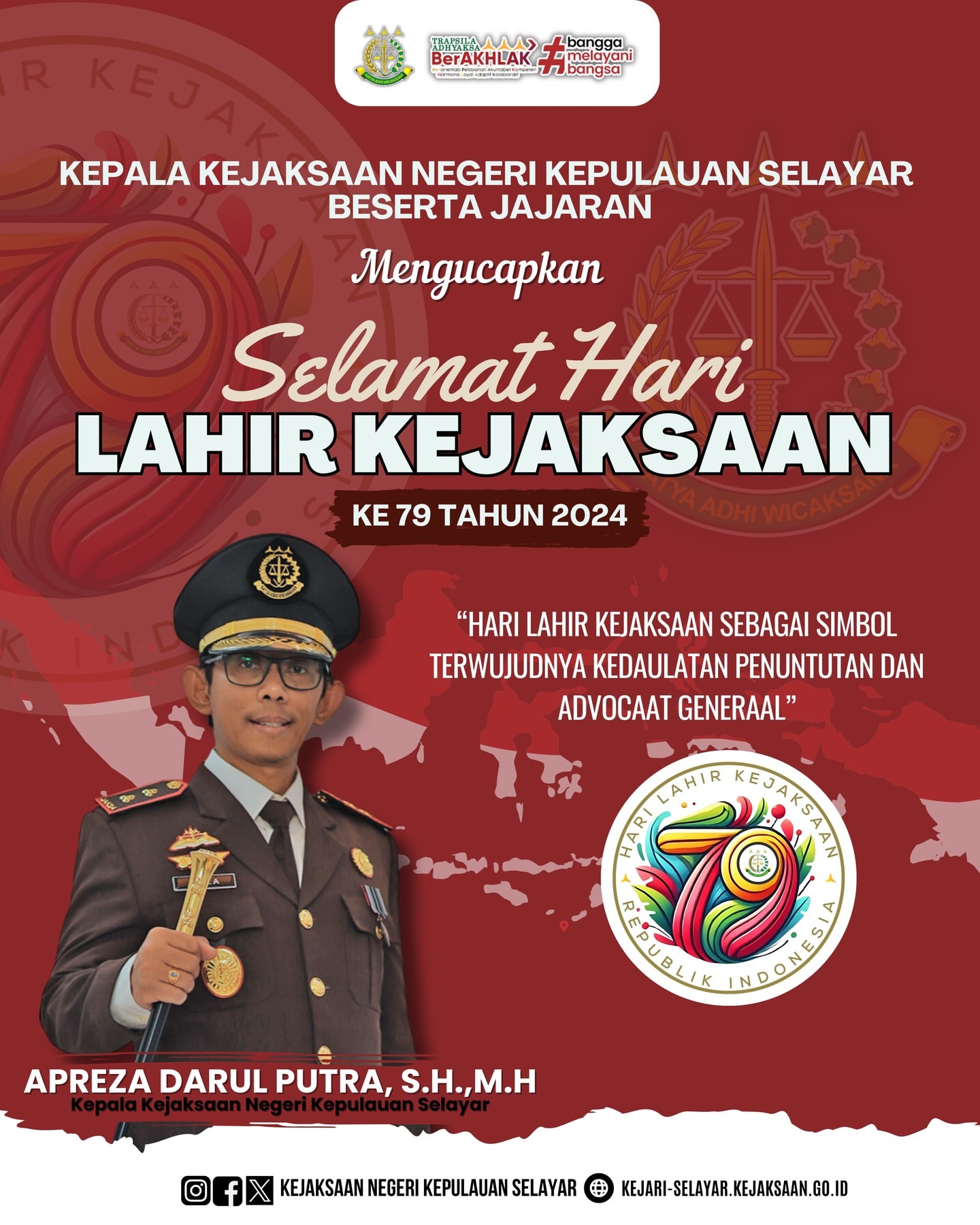 Hari Lahir Kejaksaan Republik Indonesia Ke-79 Tahun 2024