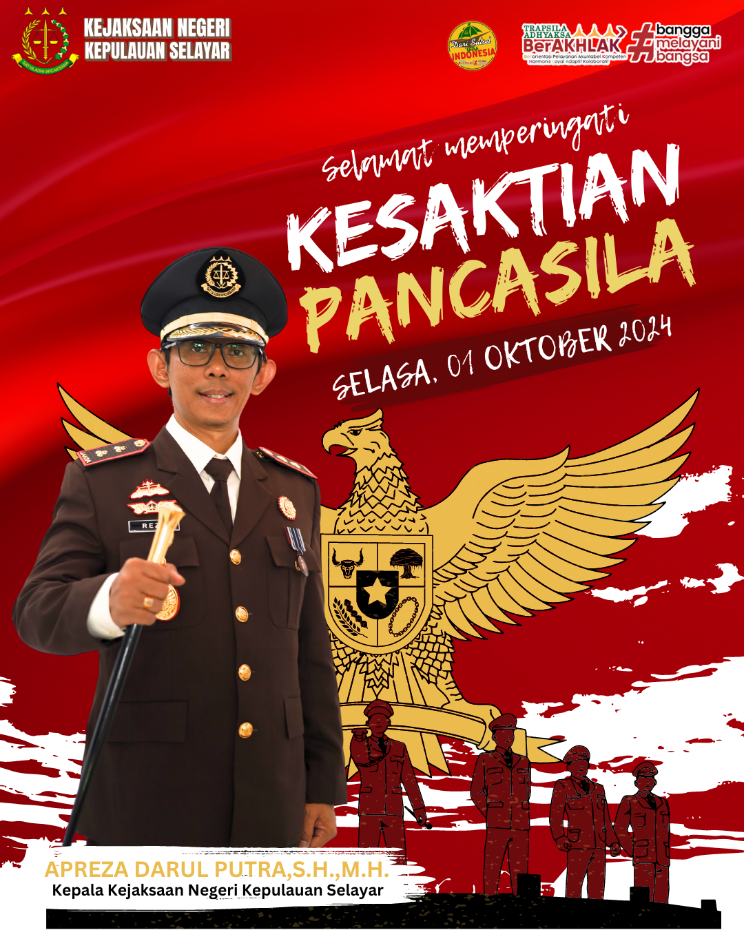 Selamat Memperingati Hari Kesaktian Pancasila Tahun 2024