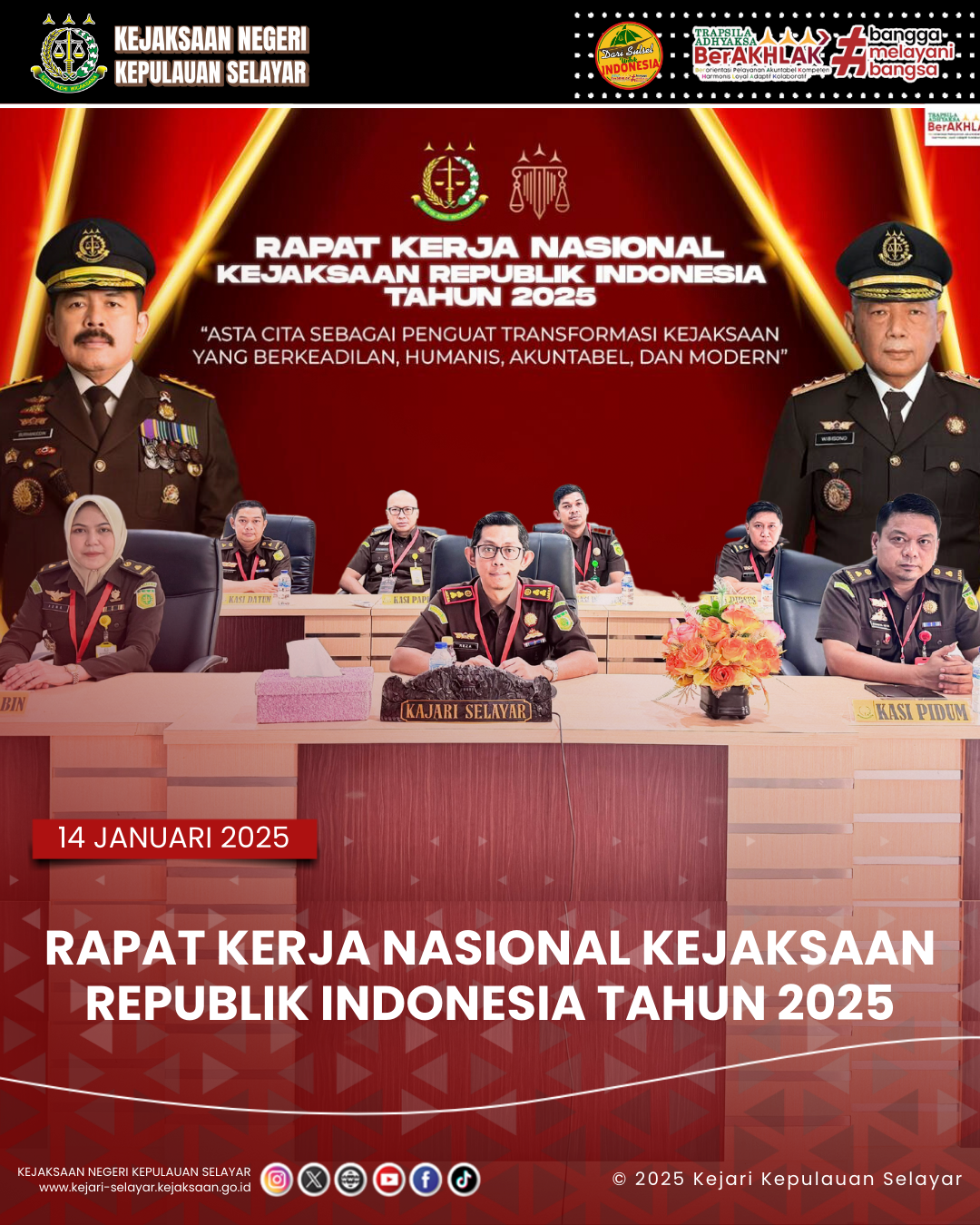 Rapat Kerja Nasional Kejaksaan Republik Indonesia Tahun 2025