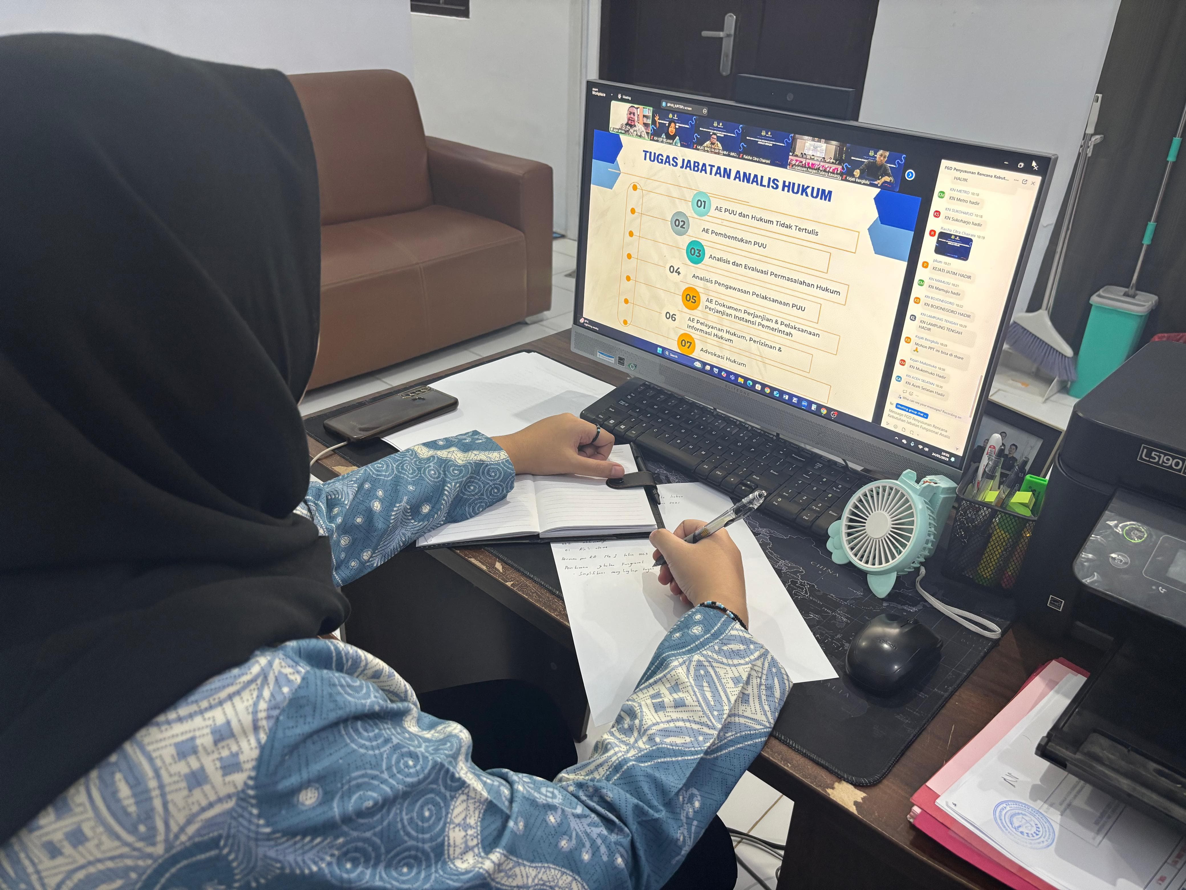Focus Group DIscussion Penyusunan Rencana Kebutuhan Jabatan Fungsional Analis Hukum