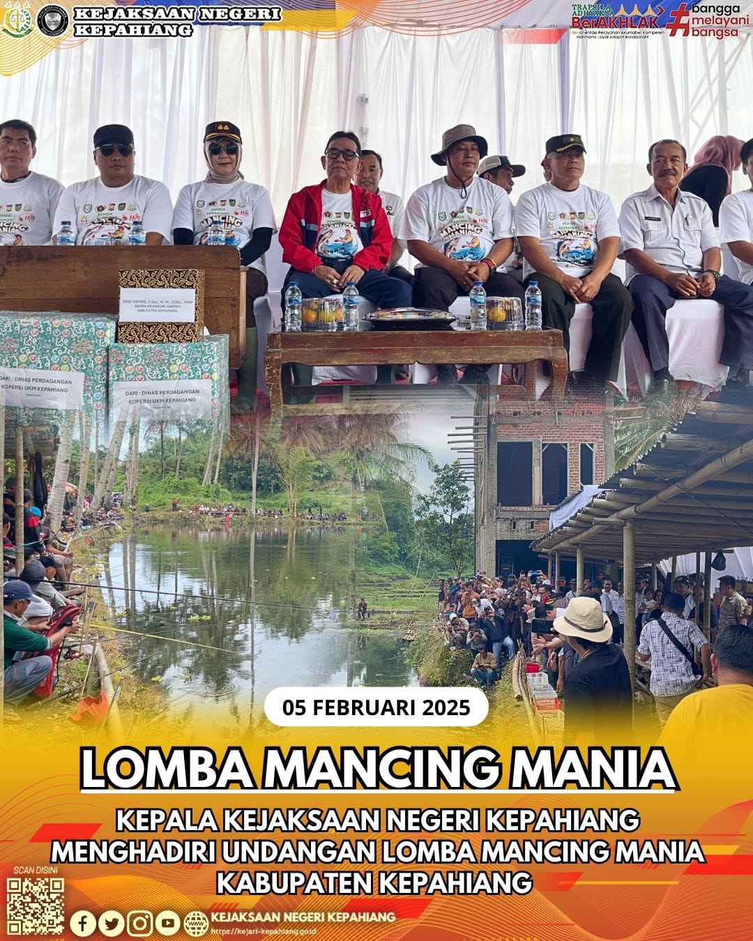 LOMBA MANCING MANIA DALAM RANGKA MEMPERINGATI HARI ULANG TAHUN KABUPATEN KEPAHIANG KE-21 DAN HARI PERS NASIONAL TAHUN 2025 PWI KEPAHIANG