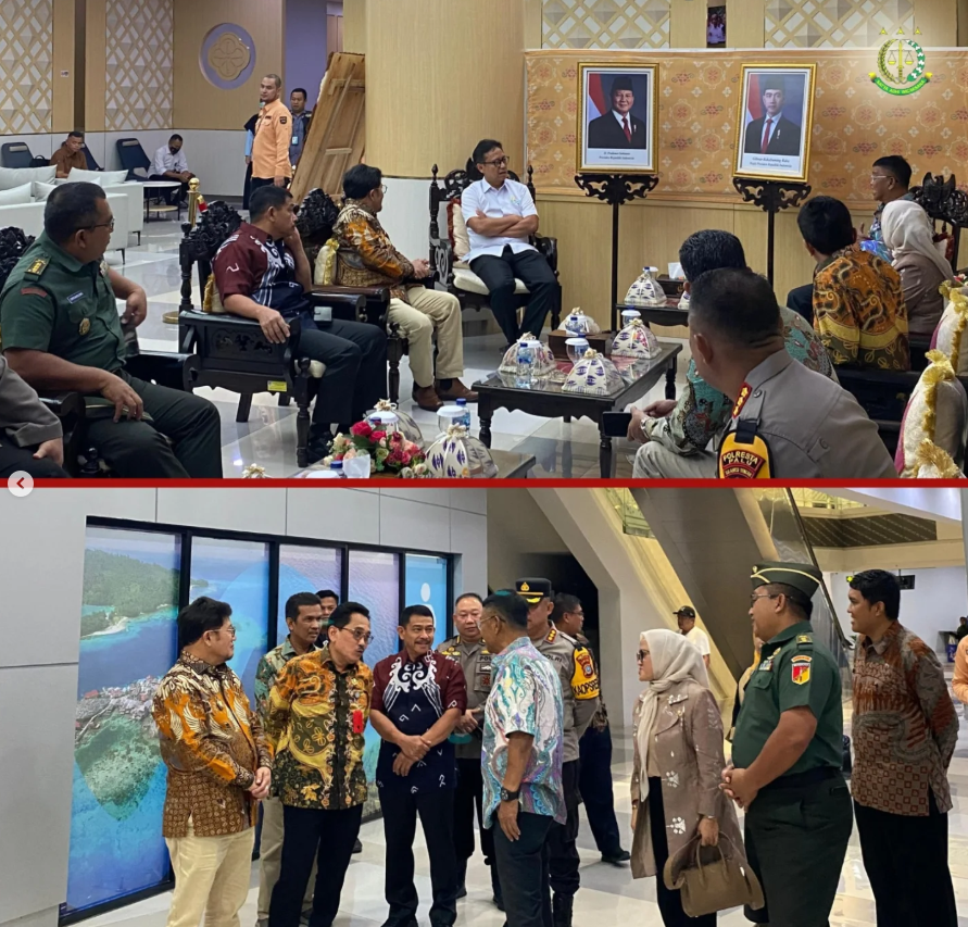 WAKAJATI SULTENG TURUT MENYAMBUT MENTERI KESEHATAN REPUBLIK INDONESIA DALAM RANGKA KUNJUNGAN KERJA