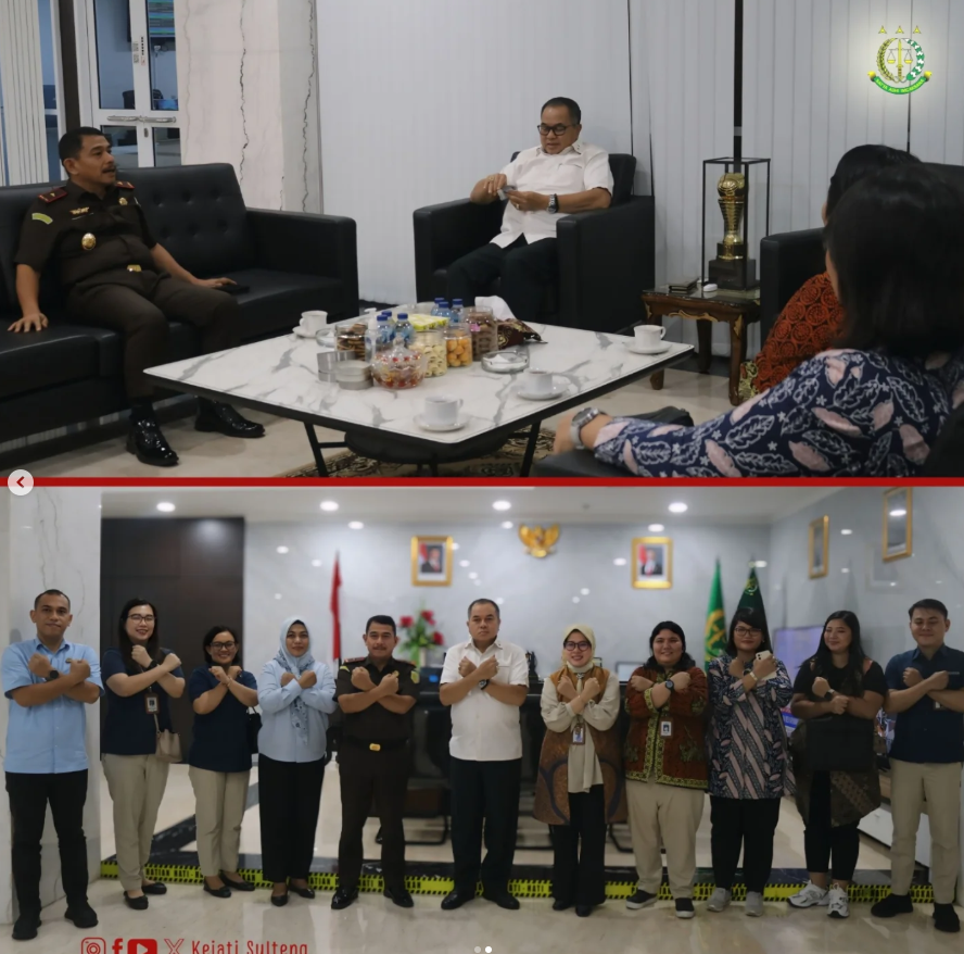 KAJATI SULTENG BAMBANG HARIYANTO MENERIMA KUNJUNGAN SILATURAHMI PIHAK BPJS