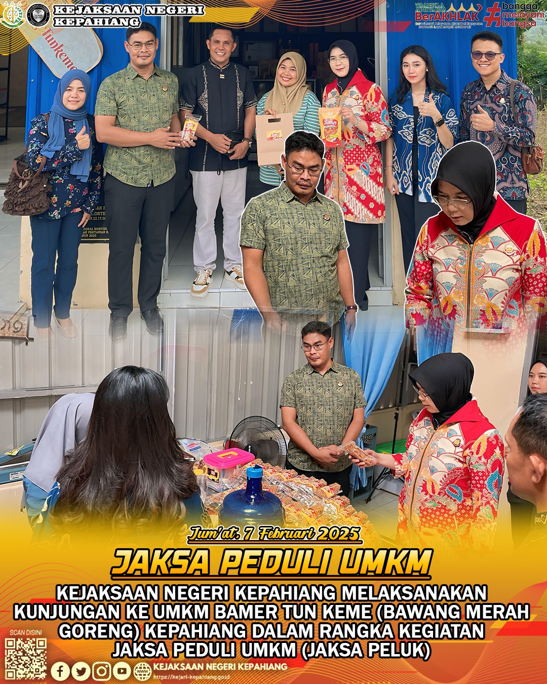 JAKSA PEDULI UMKM JAKSA PELUK). BAMER TUN KEME BAWANG GMERAH GORENG) KEPAHIANG