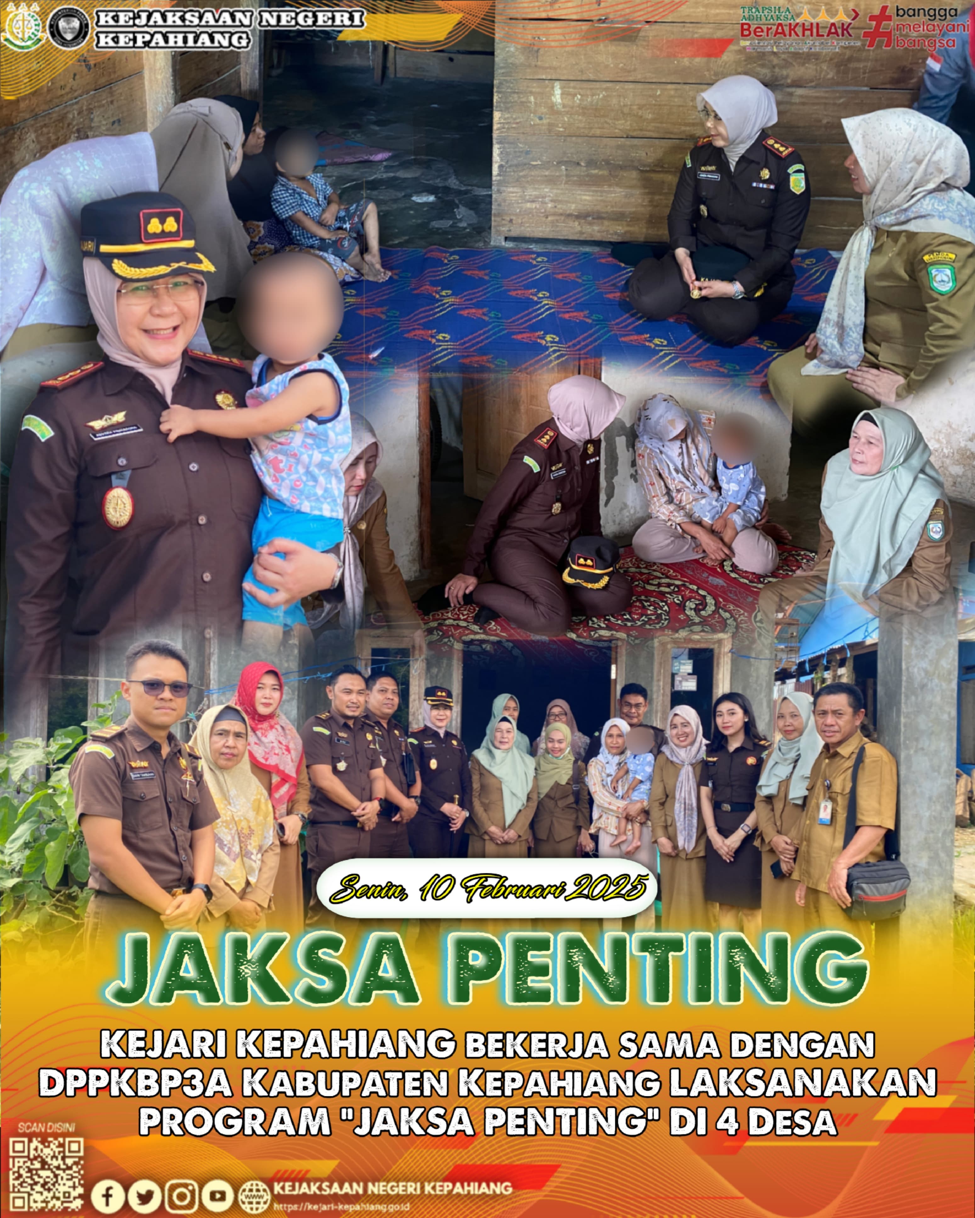 KEJARI KEPAHIANG LAKSANAKAN PROGRAM JAKSA PENTING DI 4 DESA