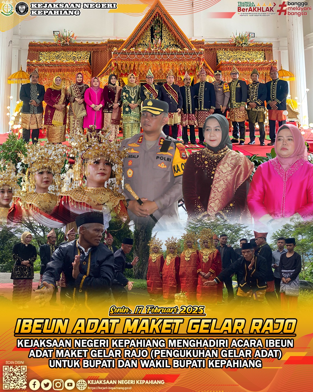 Pengukuhan Gelar Rajo Kabupaten Kepahiang