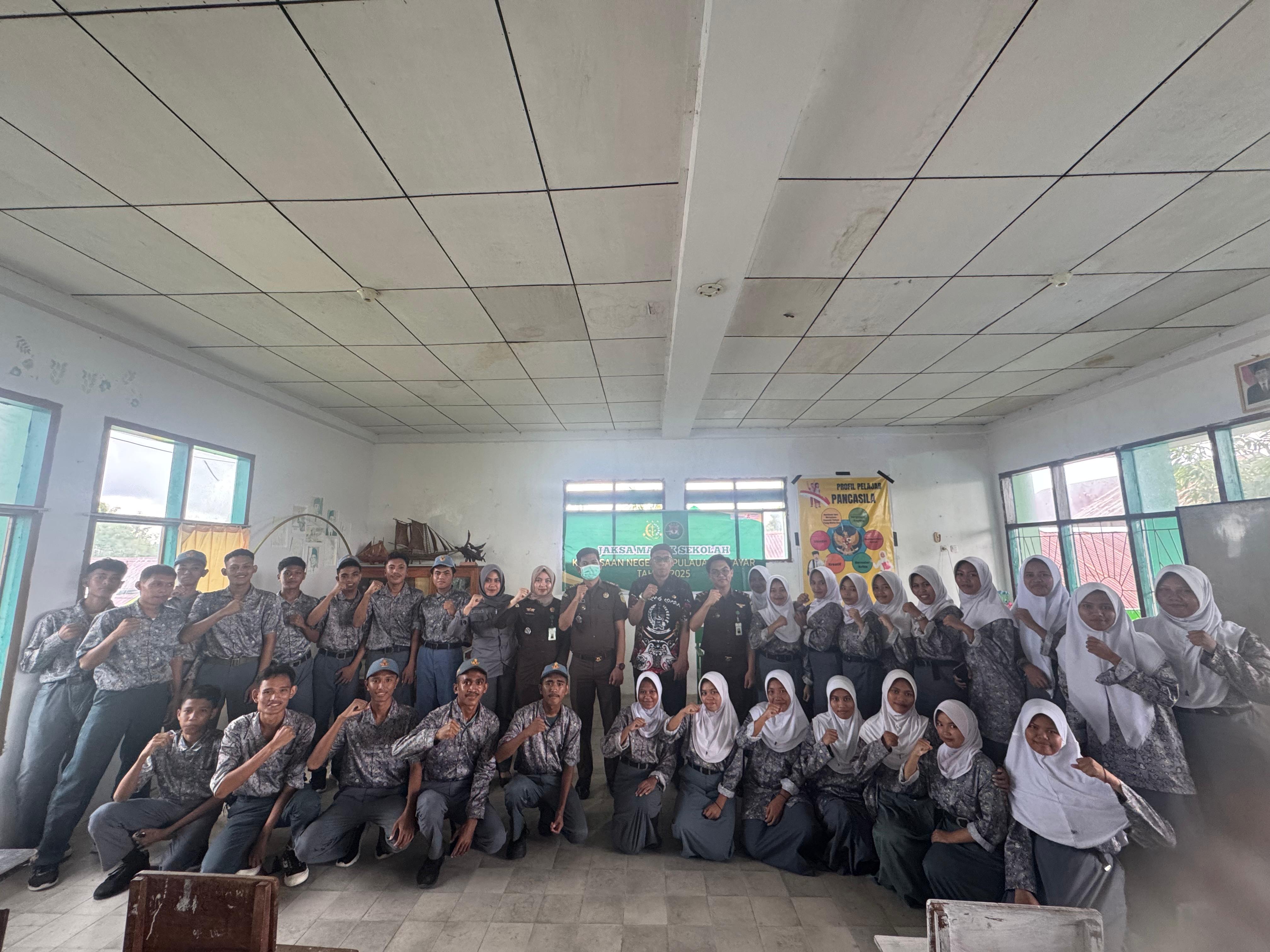 Jaksa Masuk Sekolah Bertempat di SMA Muhammadiyah Benteng Kabupaten Kepulauan Selayar