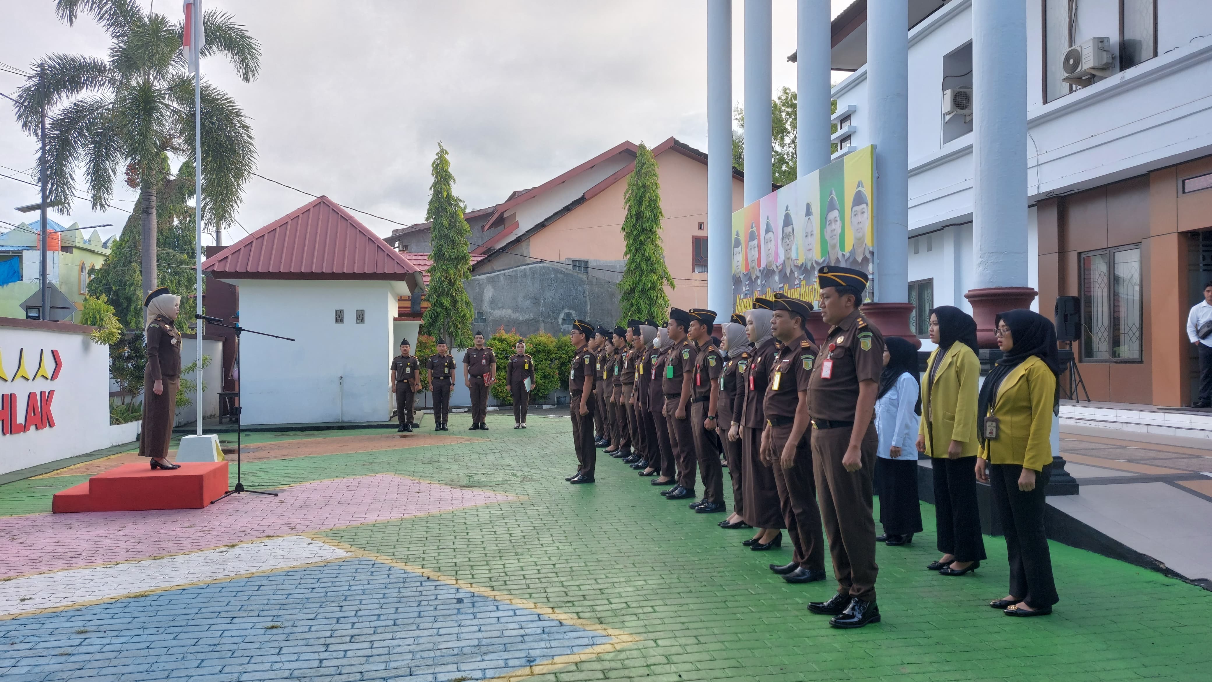 Giat Apel Pagi Kejaksaan Negeri Kepulauan Selayar