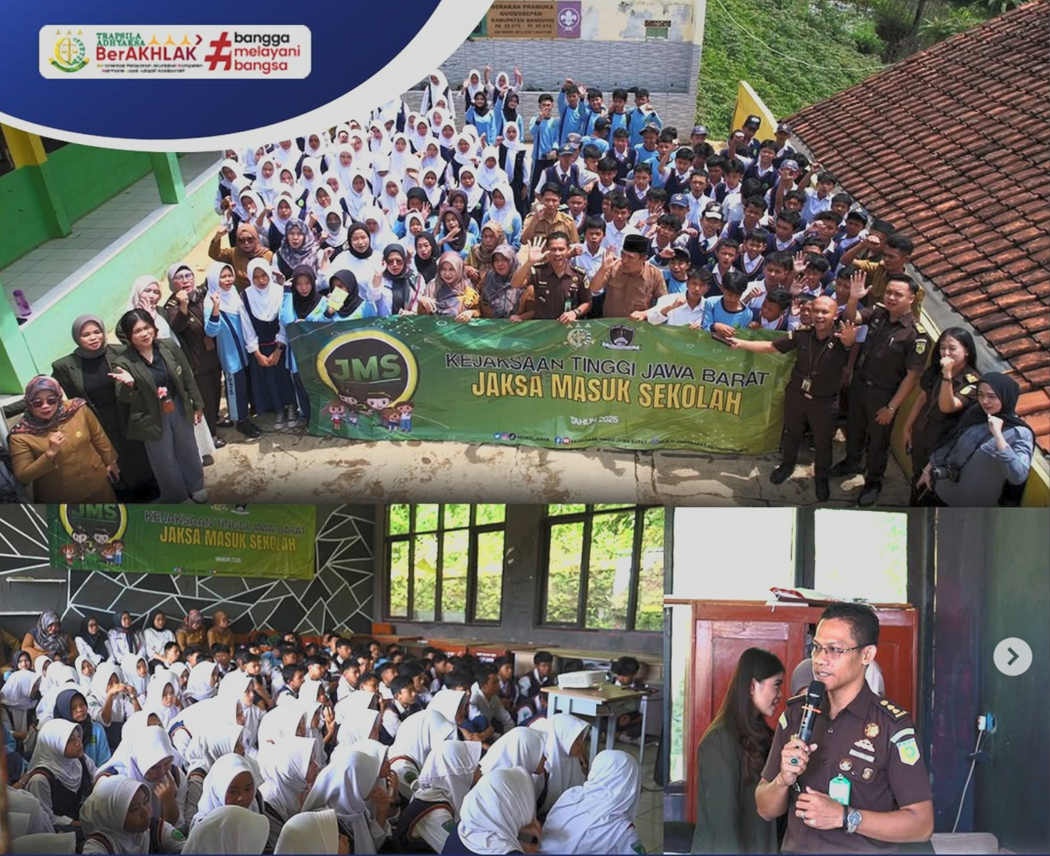Jaksa Masuk Sekolah JMS) Kejati Jabar di SMPN 4 Cimenyan Kab.Bandung