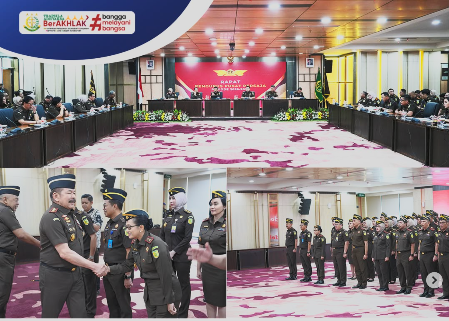 Pengukuhan Pengurus Pusat Persatuan Jaksa Indonesia PERSAJA) untuk periode 2025-2027