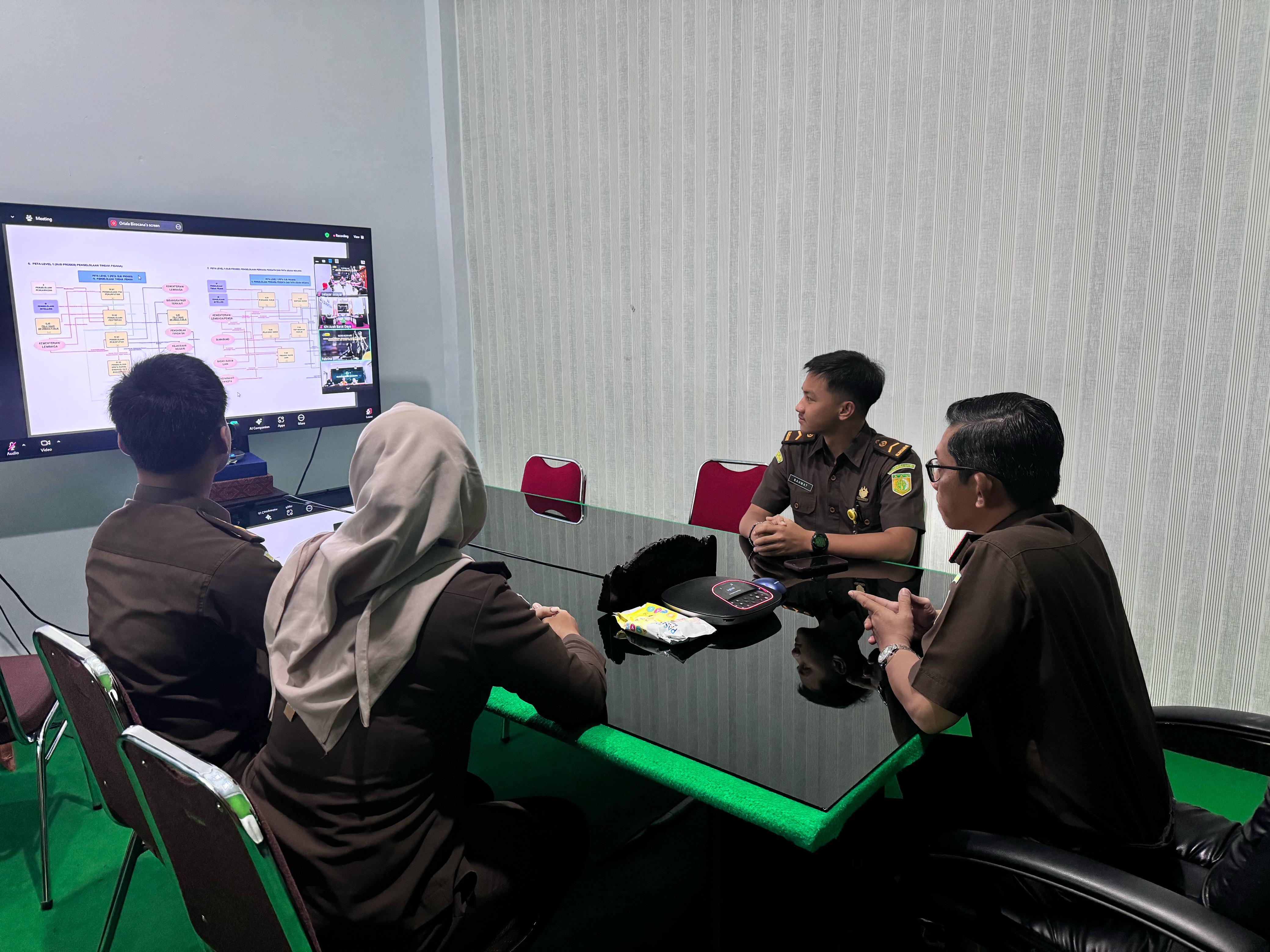 Vcon Sosialisasi SOP, Proses Bisnis, dan Sistem Kerja Kejaksaan RI