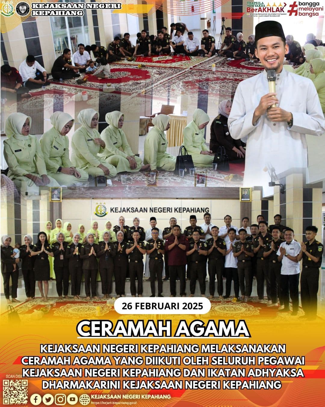 CERAMAH AGAMA KEJAKSAAN NEGERI KEPAHIANG