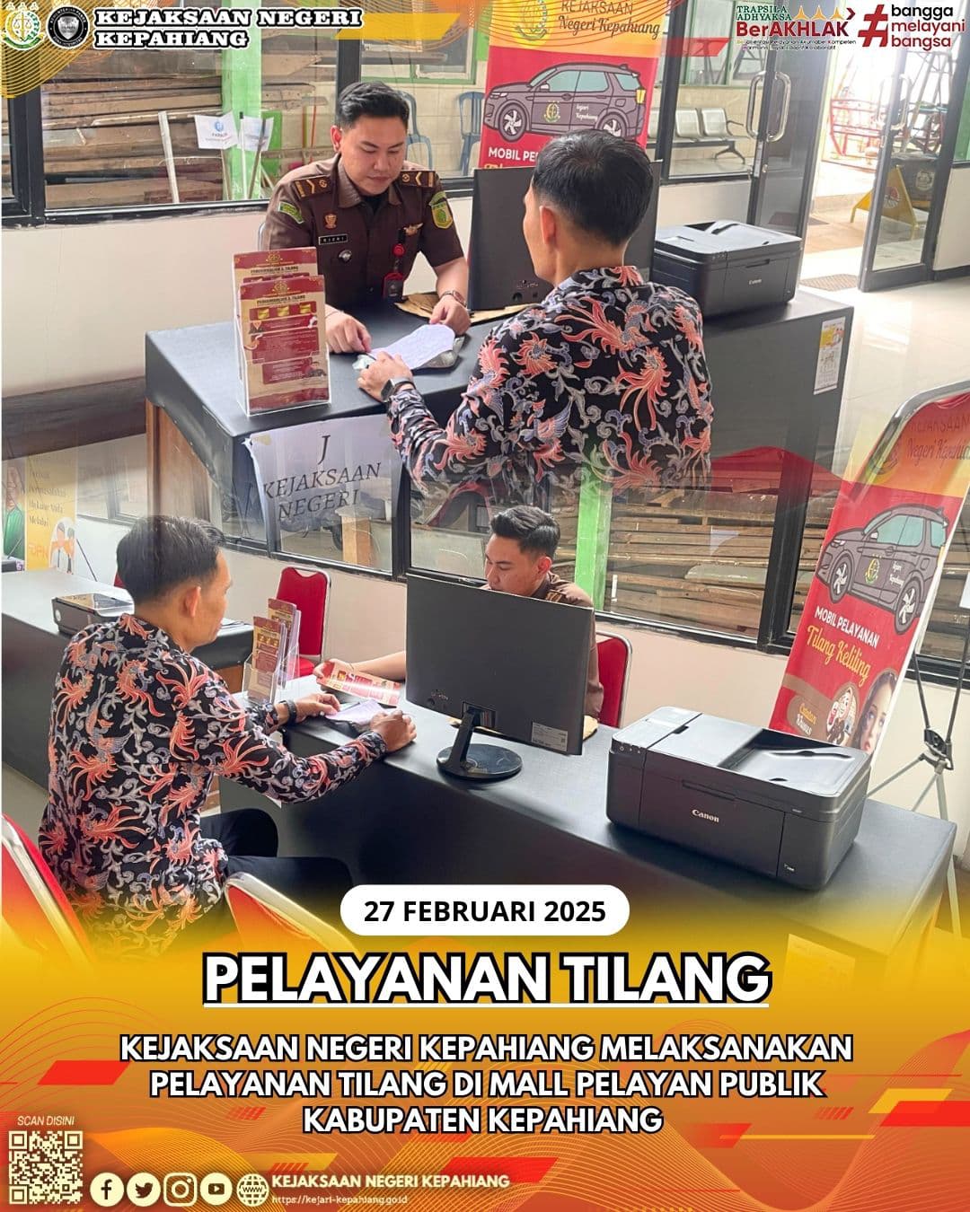 Pelayanan Tilang Kejaksaan Negeri Kepahiang