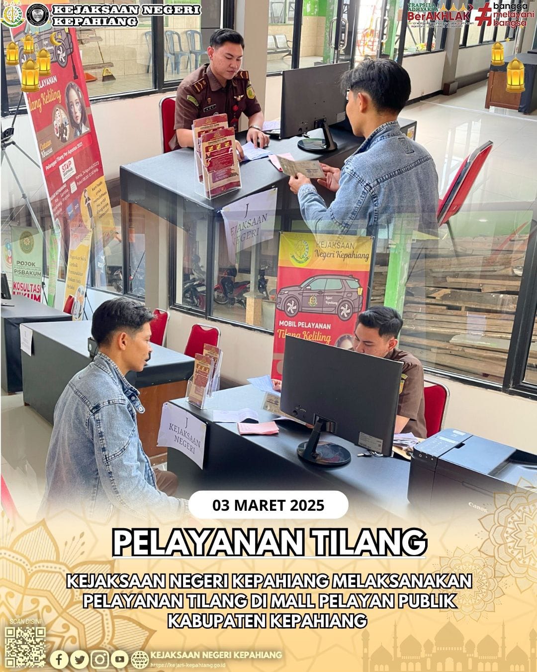elayanan Tilang Kejaksaan Negeri Kepahiang