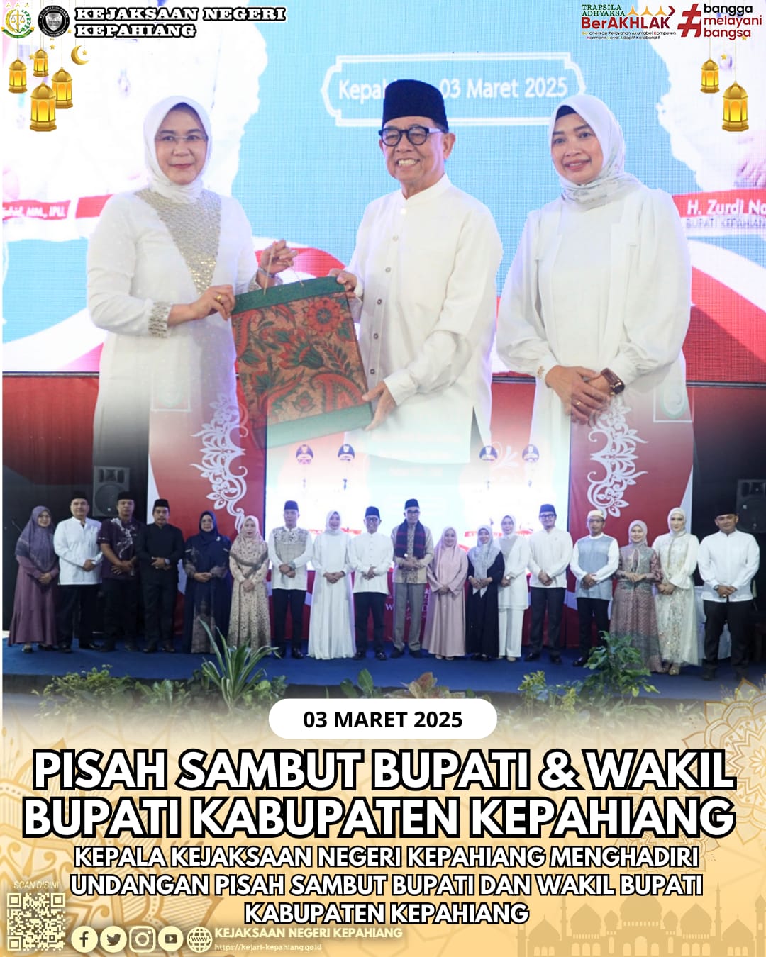 Pisah Sambut Bupati dan Wakil Bupati Kabupaten Kepahiang