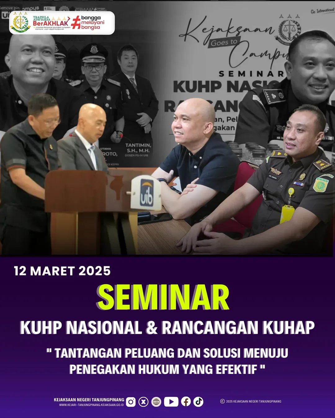 Seminar KUHP Nasional  Rancangan KUHAP