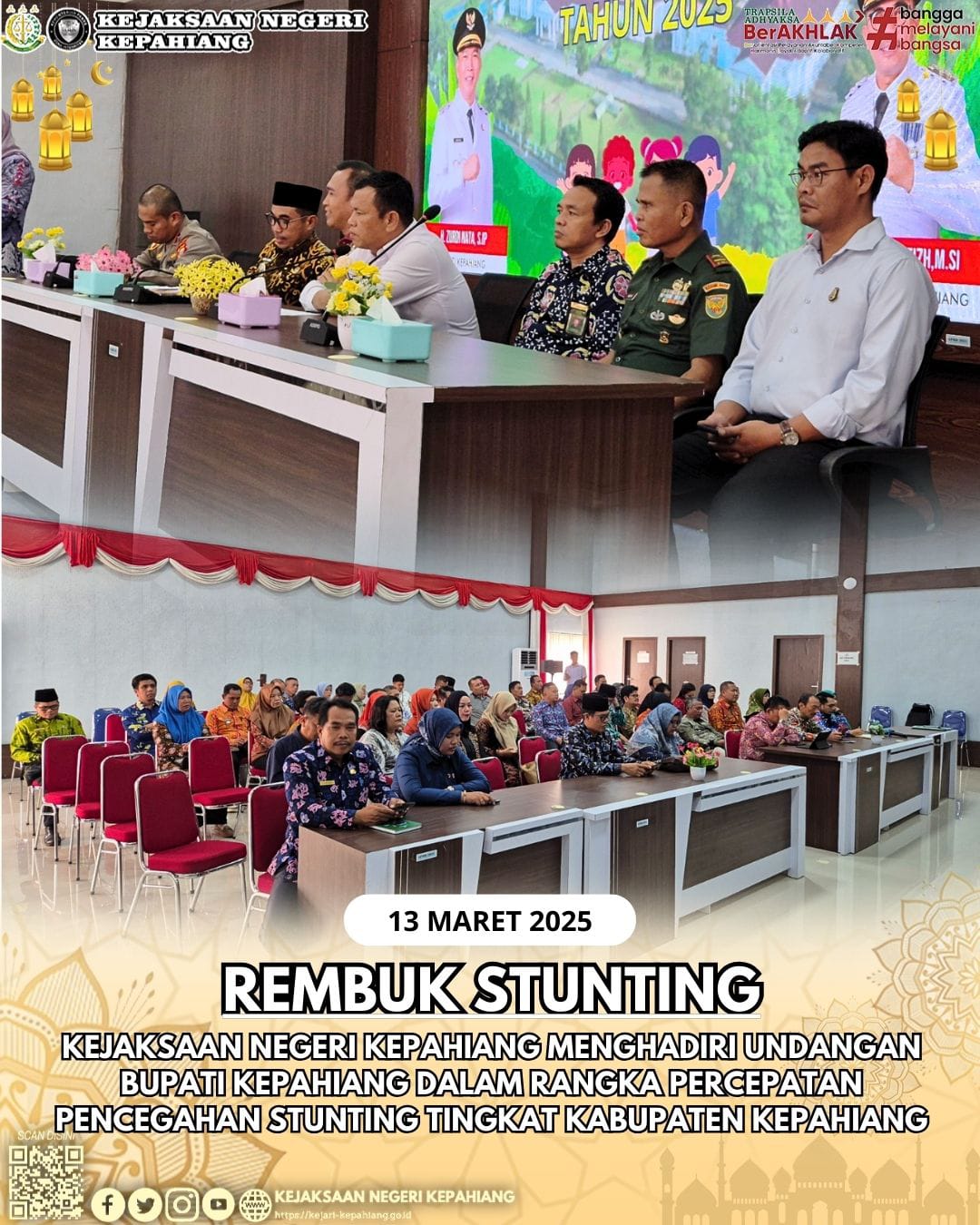 REMBUK STUNTING Tingkat Kabupaten Kepahiang untuk merumuskan Rencana Aksi Pencegahan dan Penanganannya.