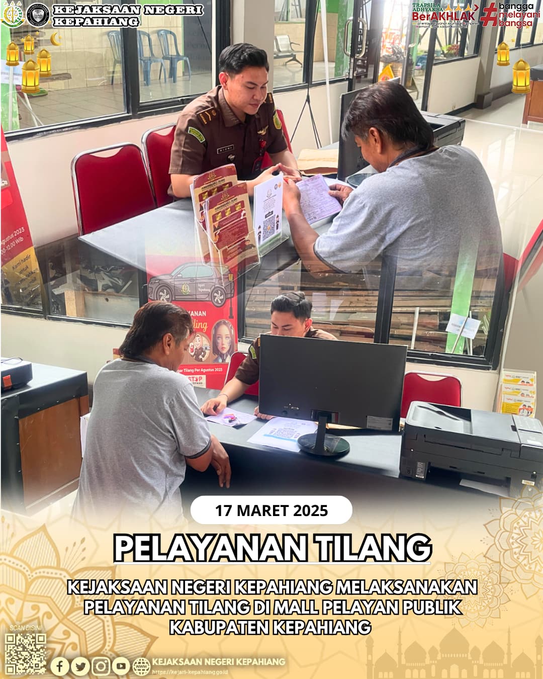 Pelayanan Tilang oleh Kejaksaan Negeri Kepahiang