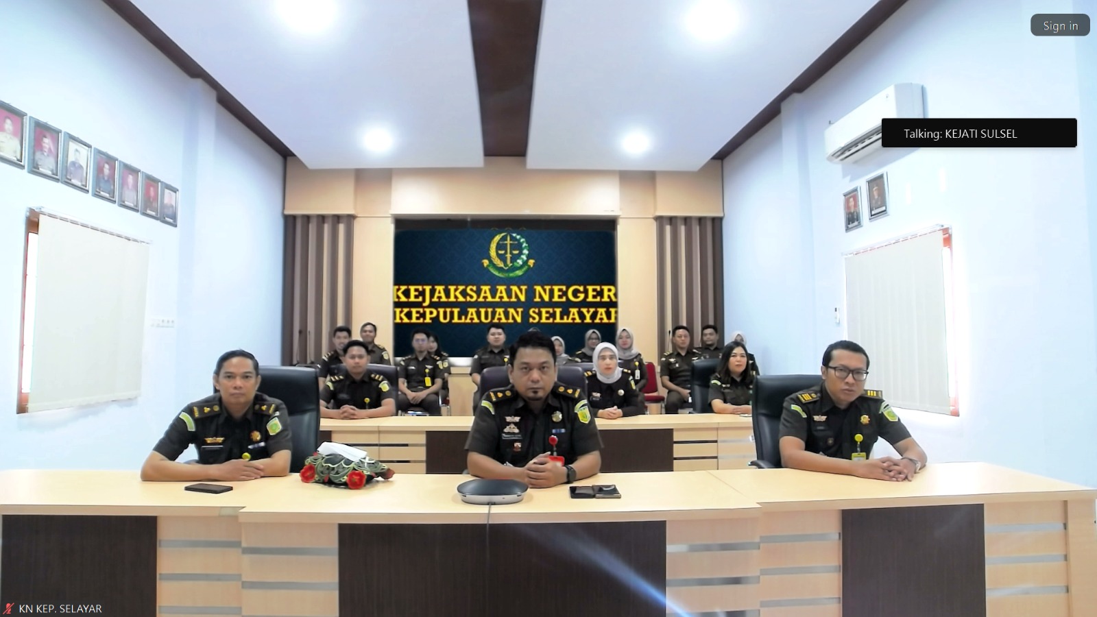 Kunjungan Virtual Kepala Kejaksaan Tinggi Sulawesi Selatan