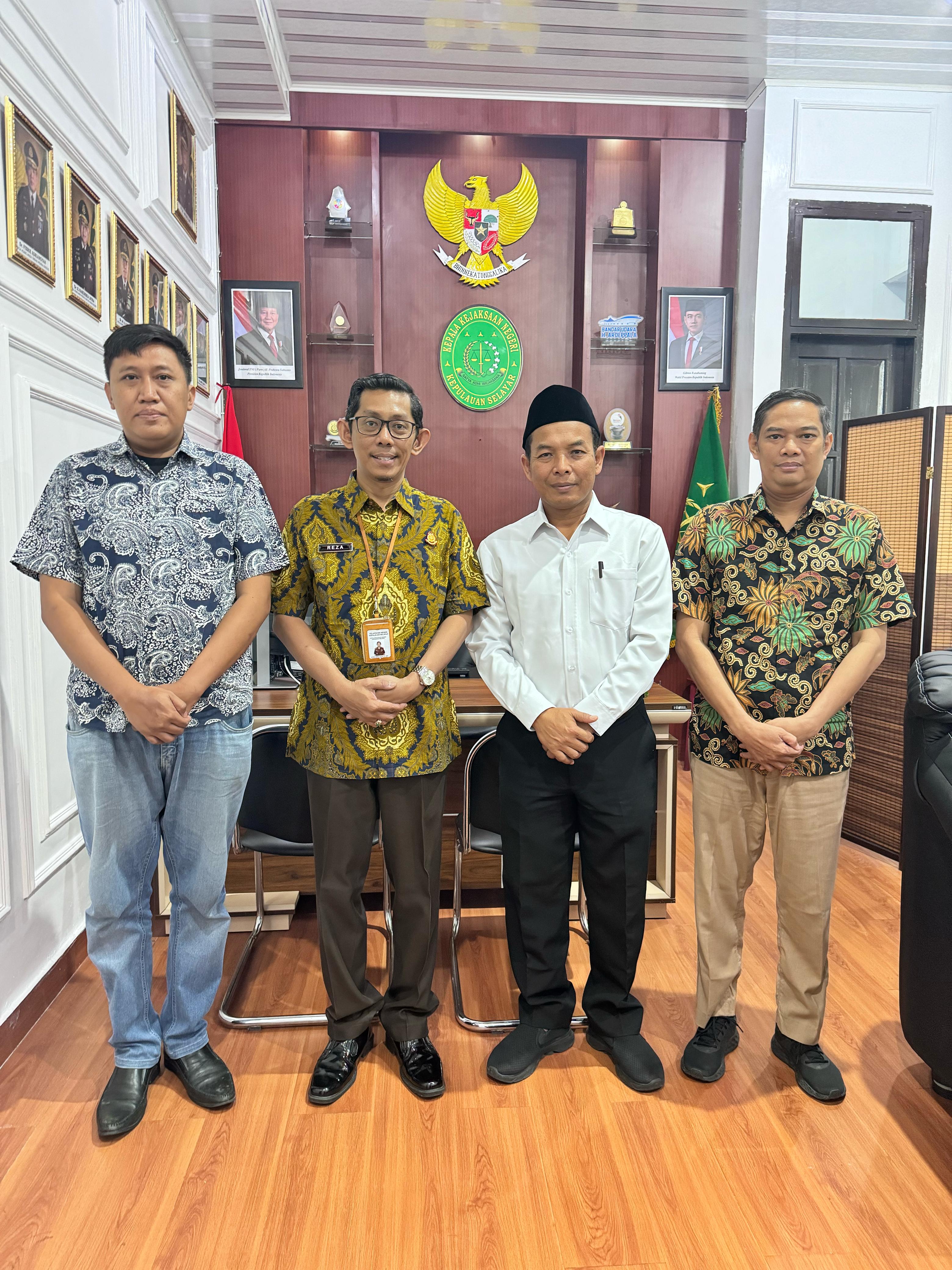 Kunjungan dan Silaturahmi Kepala Kantor Pertanahan Kabupaten Kepulauan Selayar di Kejaksaan Negeri Kepulauan Selayar