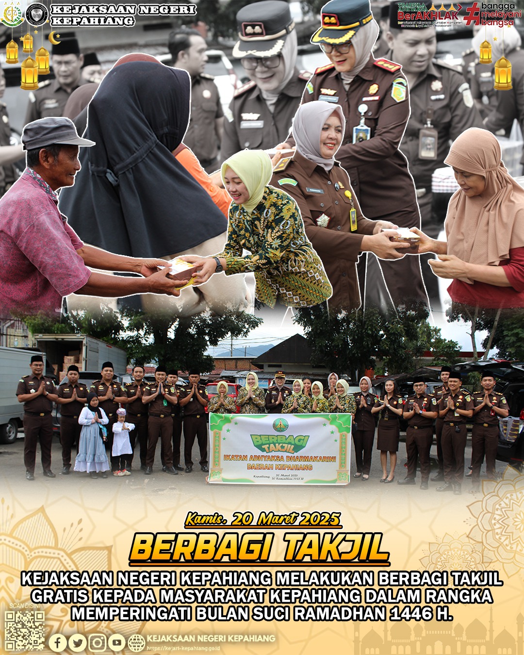 BERBAGI TAKJIL GRATIS UNTUK MASYARAKAT KEPAHIANG