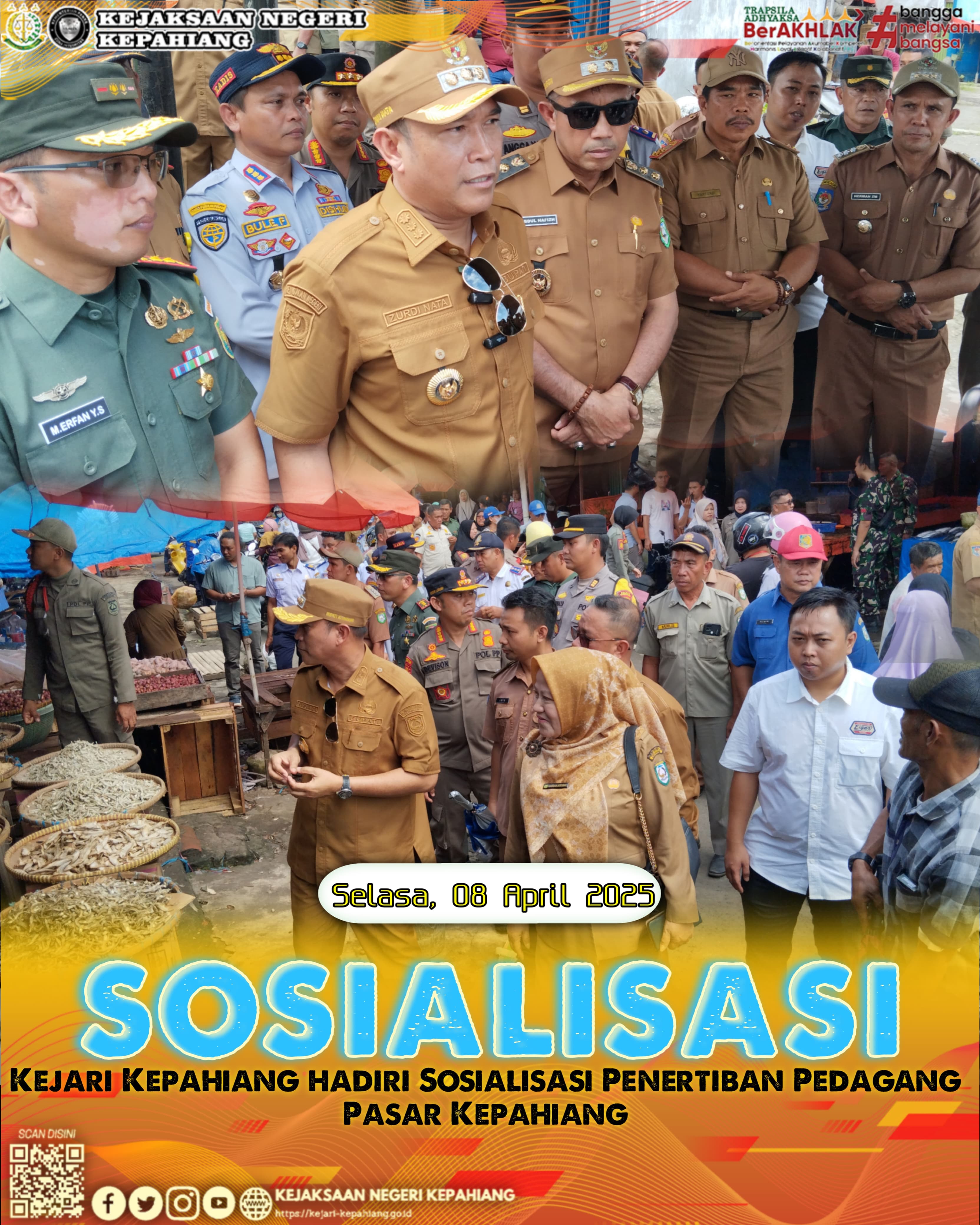 SOSIALISASI PENERTIBAN PEDAGANG PASAR KEPAHIANG