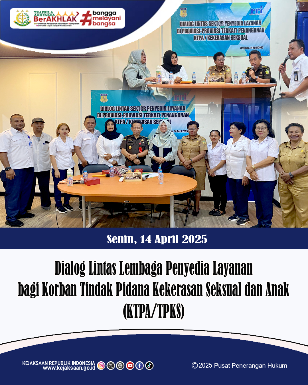 Aspidum Kejati Papua Hadir Sebagai Narasumber dalam Dialog Lintas Lembaga, Bahas Implementasi UU TPKS di Papua