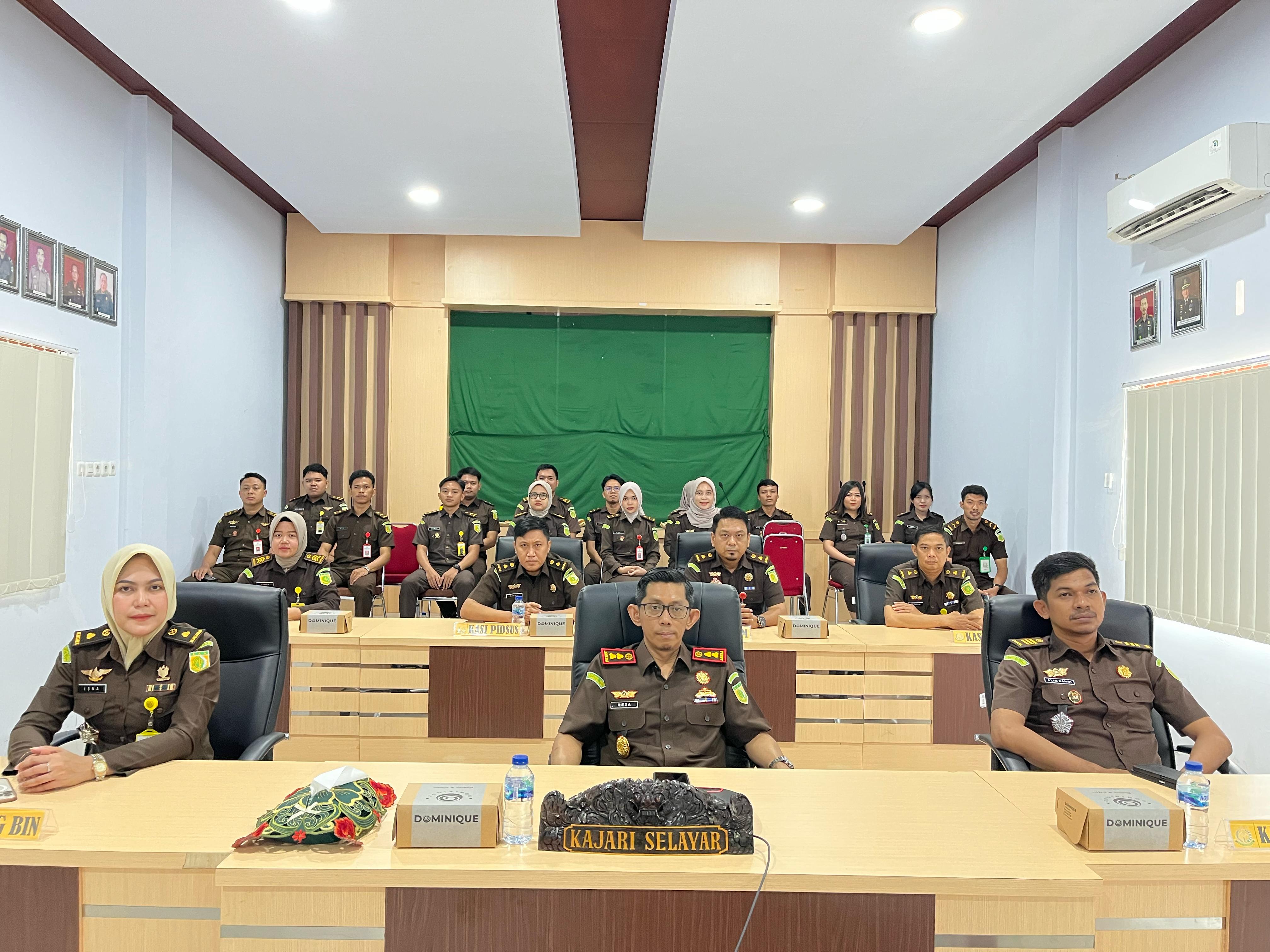 Kunjungan Kerja Virtual Jaksa Agung Republik Indonesia