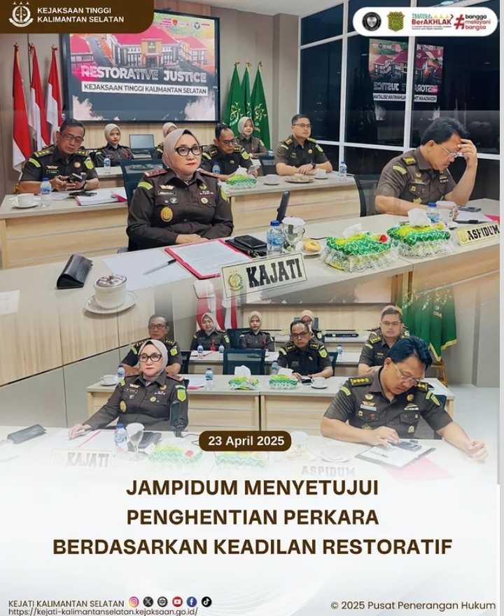 Restorative Justice Kejaksaan Tinggi Kalimantan Selatan 23 April 2025