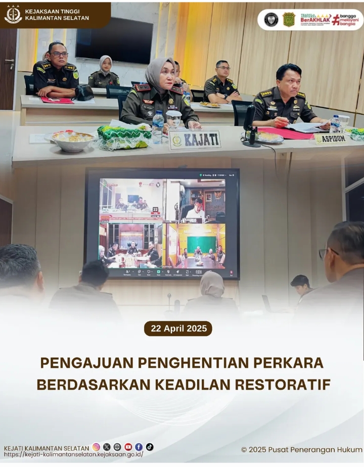 Restorative Justice Kejaksaan Tinggi Kalimantan Selatan