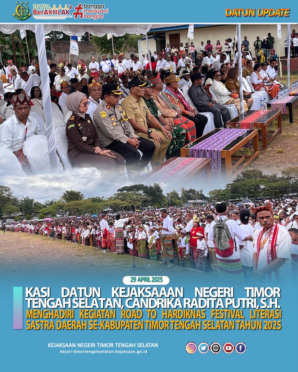 Kegiatan Road to Hardiknas Festival Literasi Sastra Daerah se-Kabupaten Timor Tengah Selatan Tahun 2025.