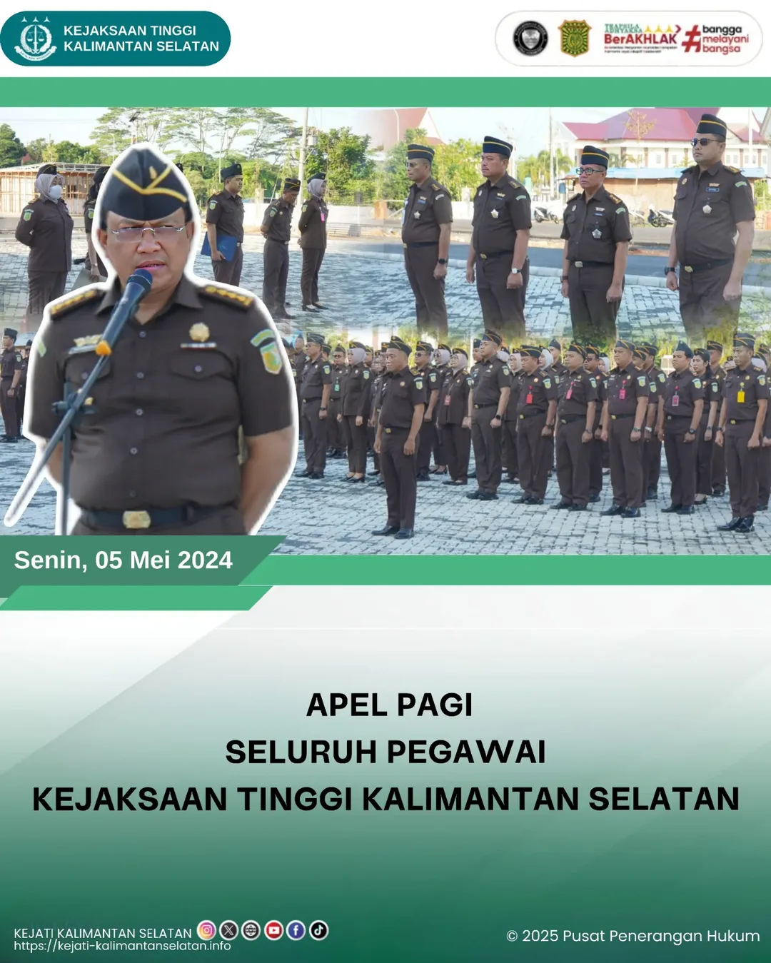 Apel Senin Pagi Kejaksaan Tinggi Kalimantan Selatan