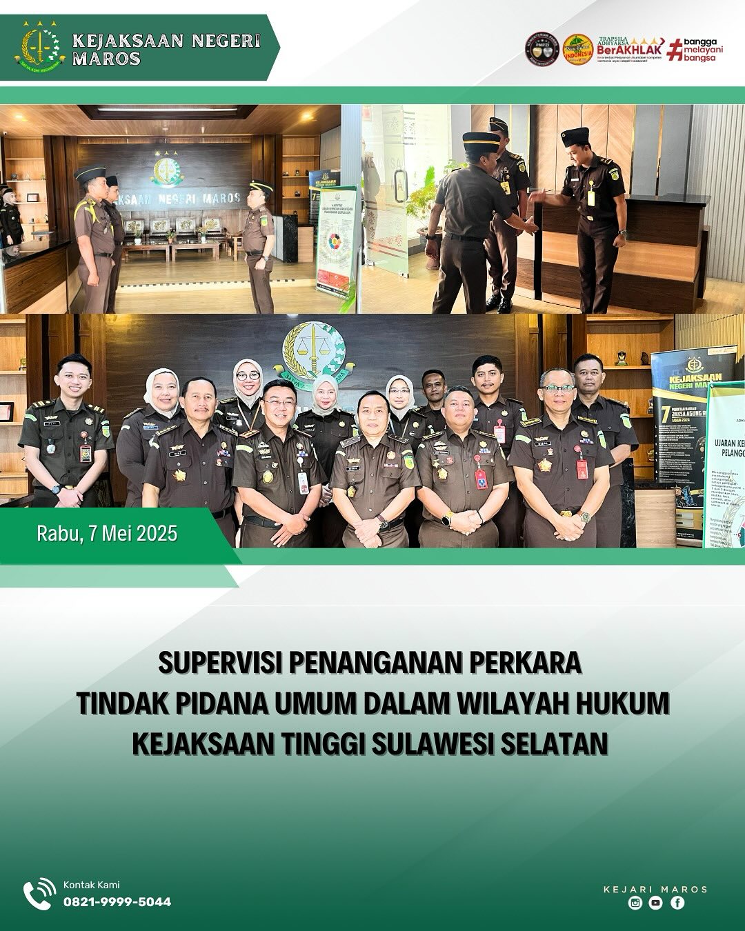 Kejari Maros menerima kunjungan kerja Tim Jaksa Agung Muda Tindak Pidana Umum Kejaksaan Agung RI