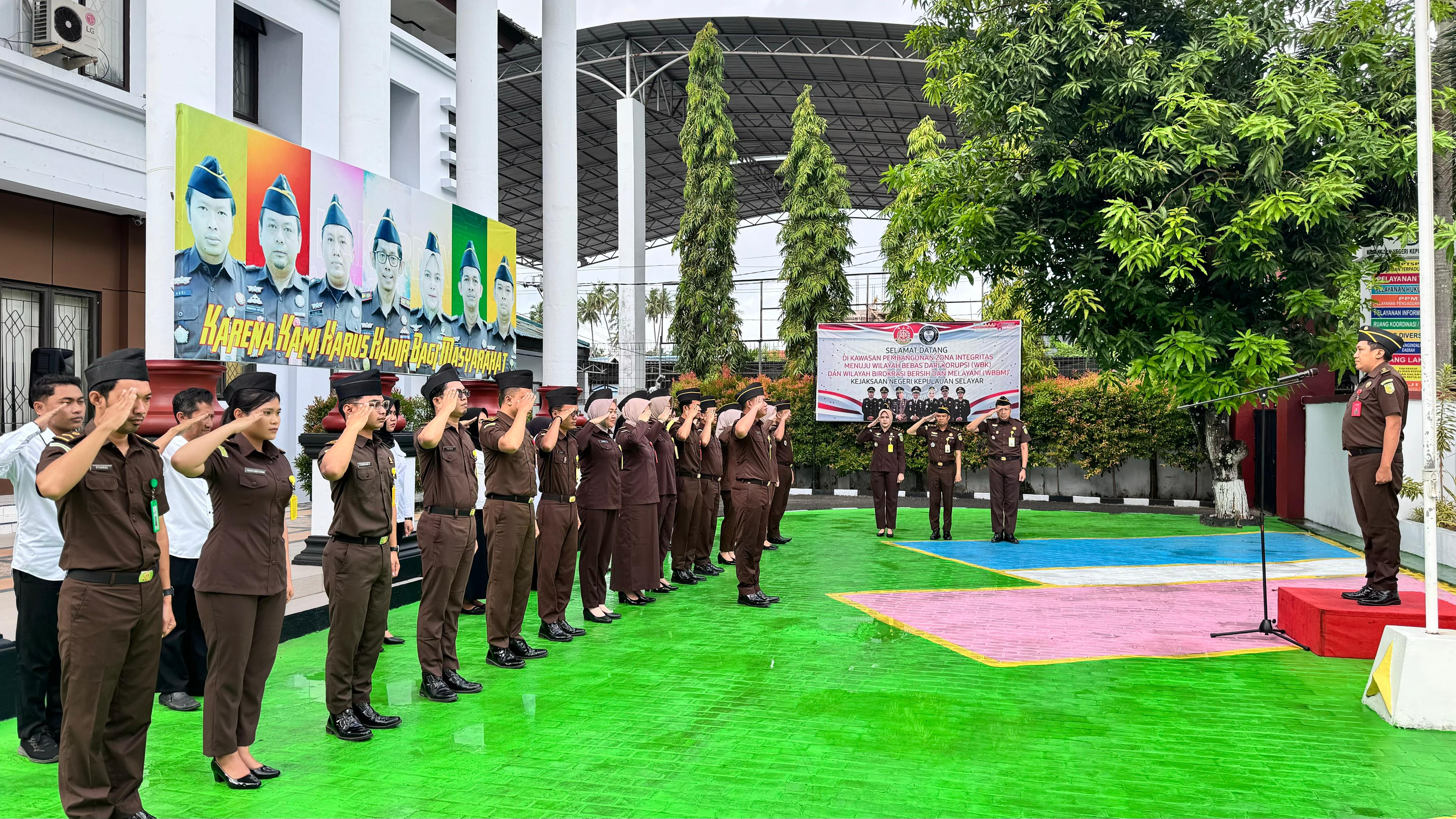 Apel Pagi Kejaksaan Negeri Kepulauan Selayar