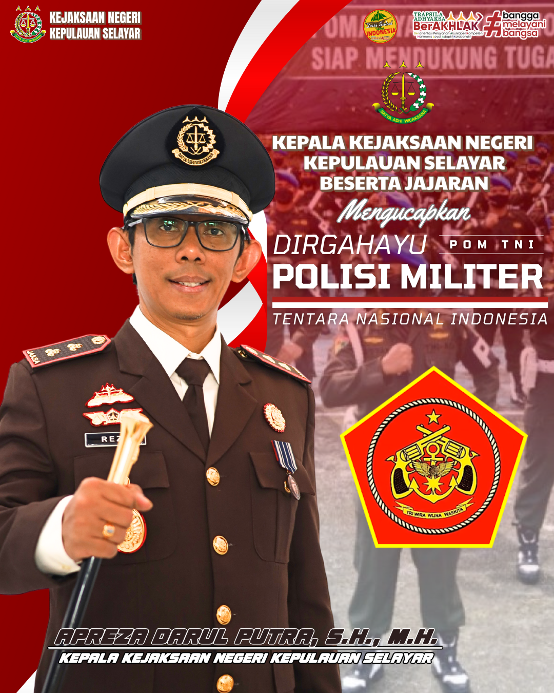 Dirgahayu Polisi Militer Tentara Nasional Indonesia