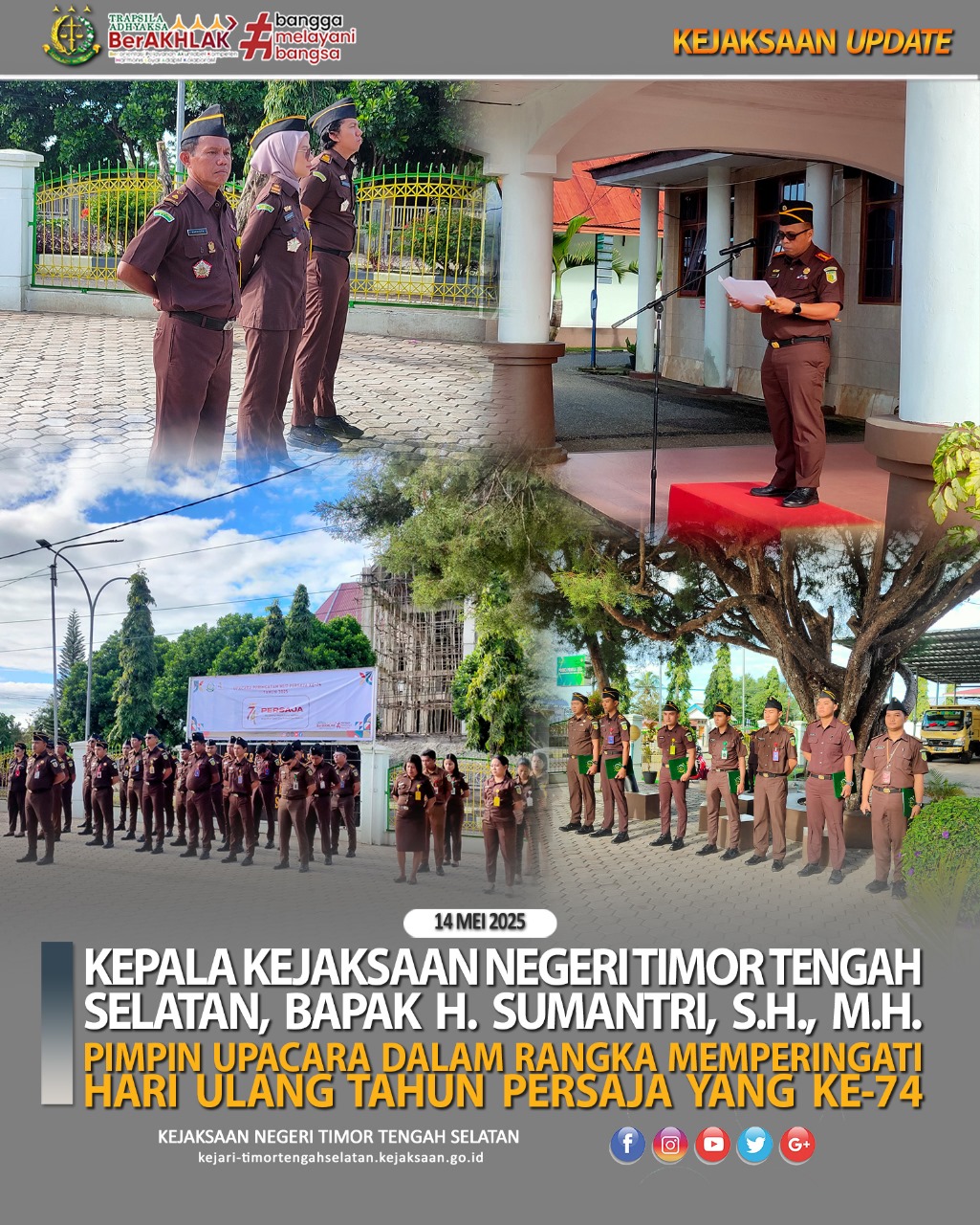 Upacara Peringatan Hari Ulang Tahun PERSAJA Yang Ke-74 Tahun 2025