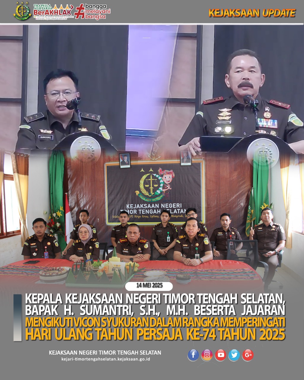 Vicon Syukuran Dalam Rangka Memperingati Hari Ulang Tahun Ke-74 Tahun 2025