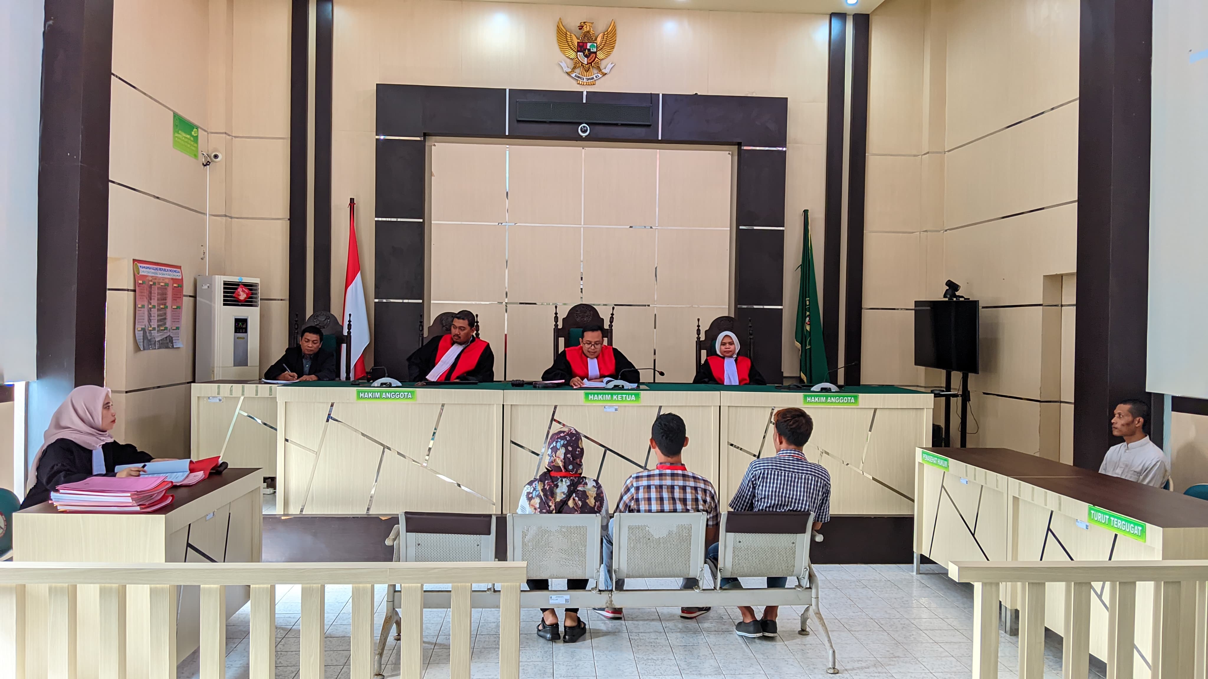 Sidang Tindak Pidana Umum dengan Agenda Sidang Pemeriksaan Saksi  Tindak Pidana Sajam dan Pengancaman