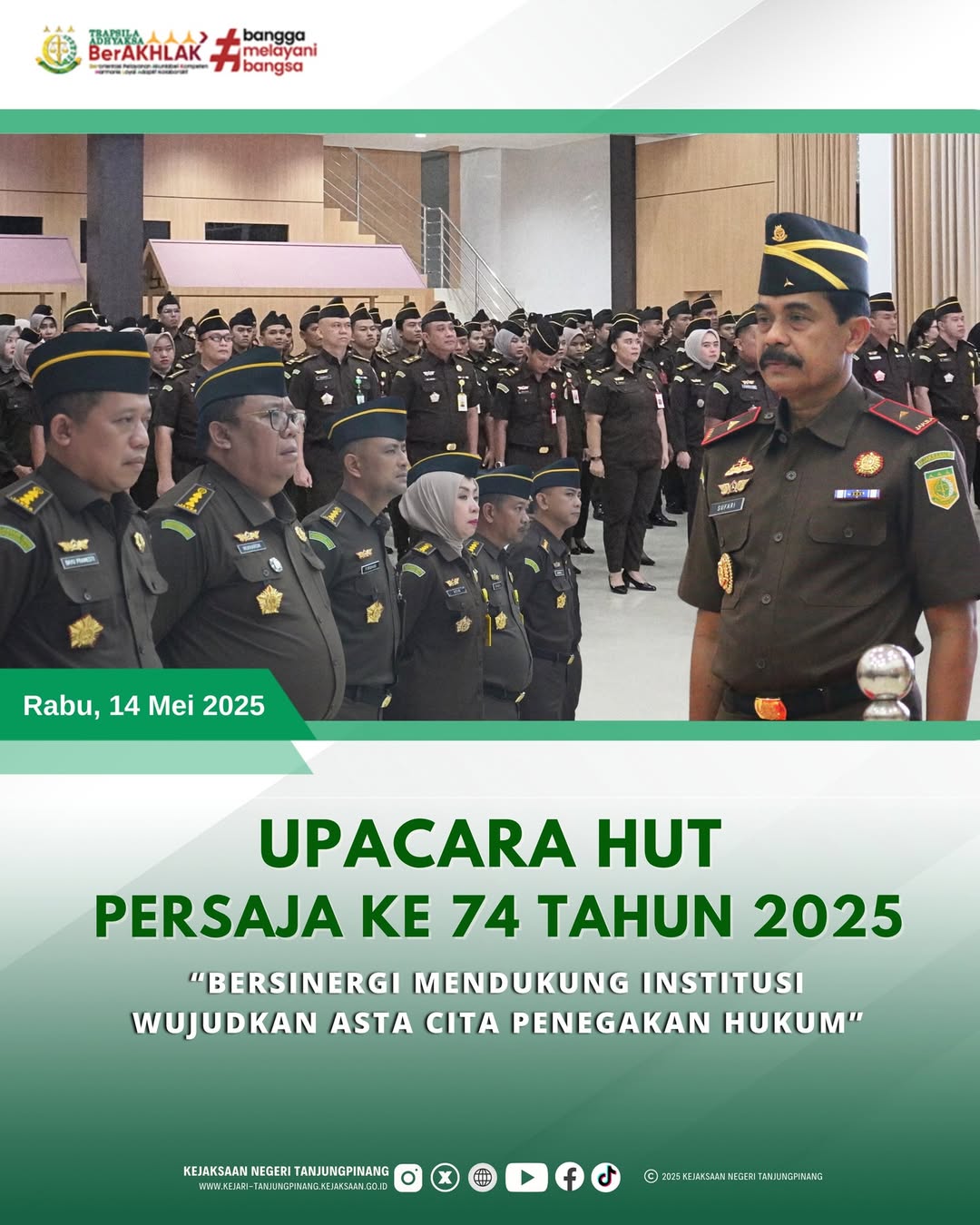 Upacara Hut PERSAJA ke 74 Tahun 2025