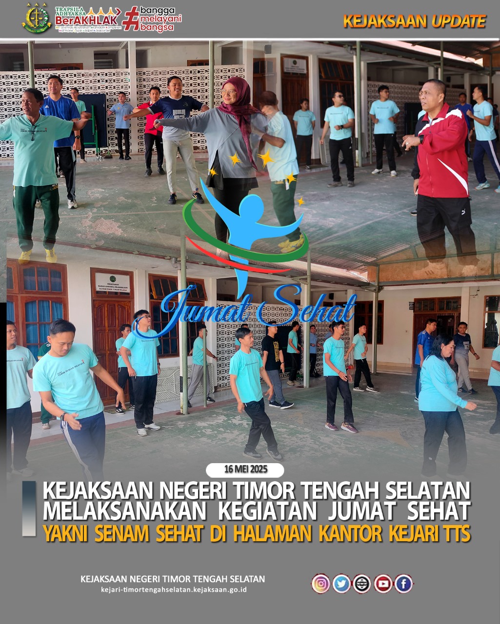 Senam Sehat Bersama Kejari TTS