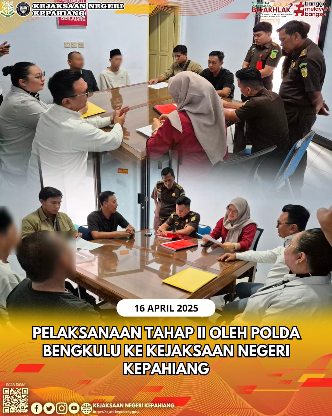 Tahap II oleh Polda Bengkulu ke Kejaksaan Negeri Kepahiang