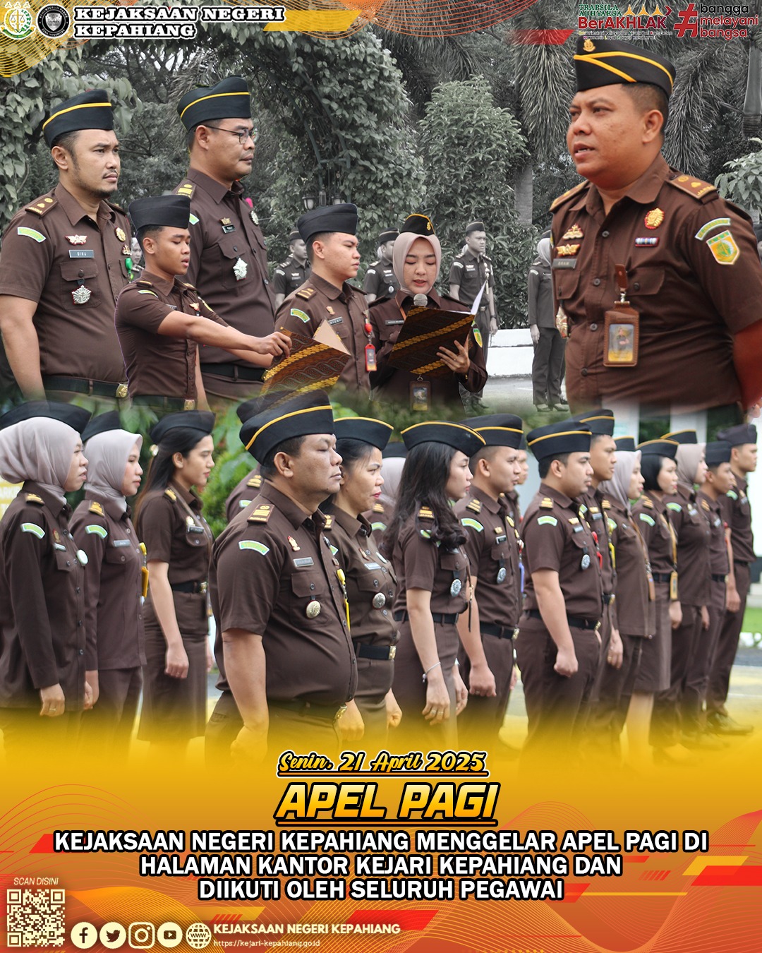 TETAP DISIPLIN , JAGA KEKOMPAKAN, KEBERSAMAAN DI LINGKUNGAN KANTOR KEJAKSAAN NEGERI KEPAHIANG