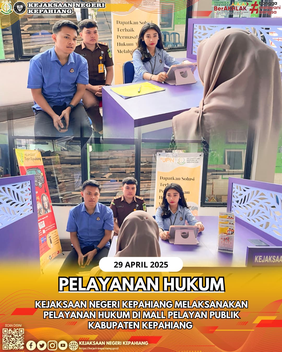 JAKSA MELAYANI WARGA JALAGA) KEJAKSAAN NEGERI KEPAHIANG DI MALL PELAYANAN PUBLIK MPP) KABUPATEN KEPAHIANG