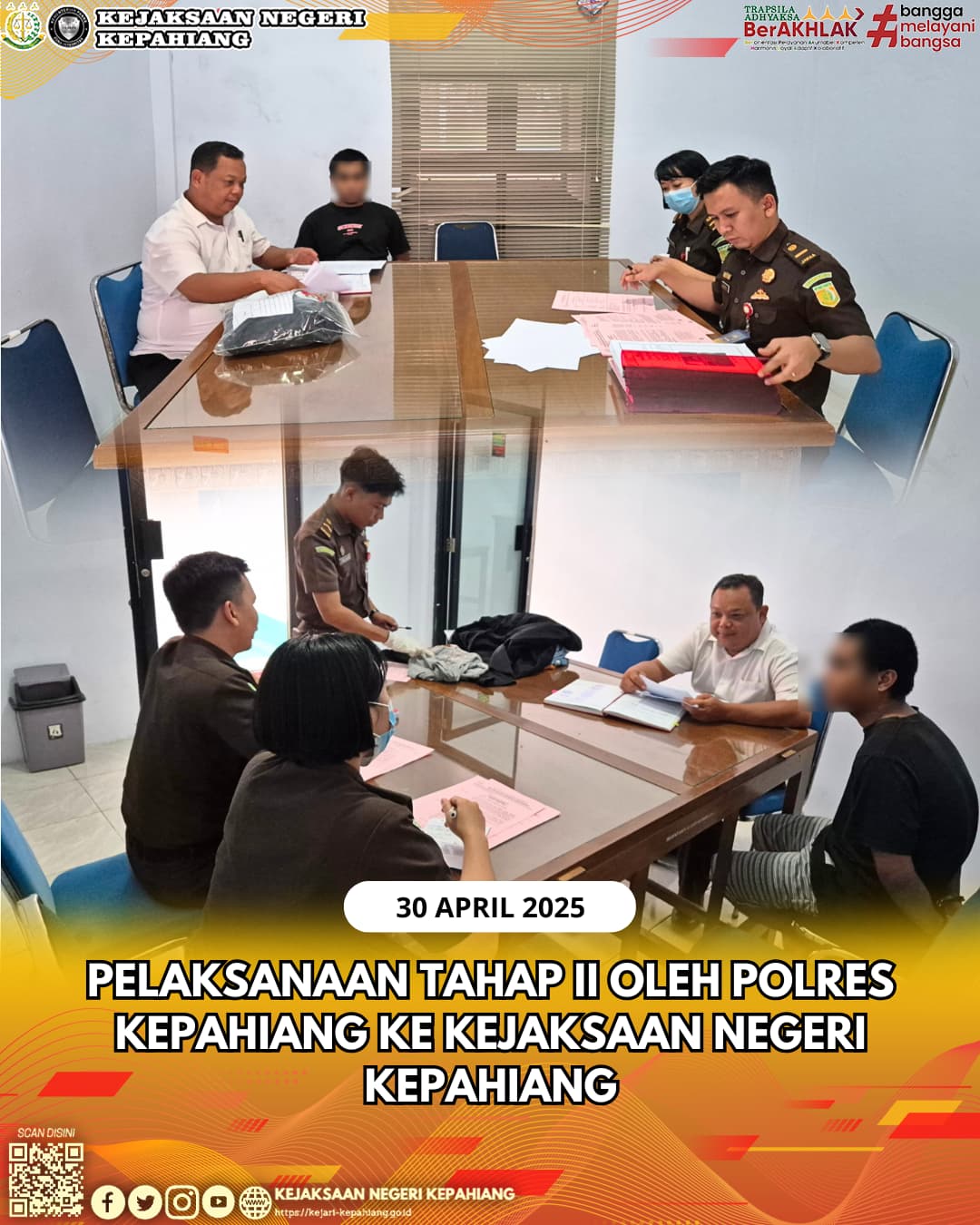 Tahap II oleh Polres Kepahiang ke Kejaksaan Negeri Kepahiang.